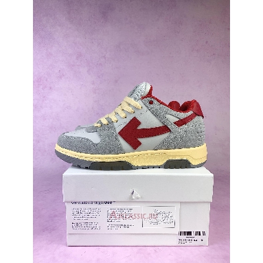 Buy Off-White Out of Office Low Light Grey Red Grey OMIA189S24LEA011 0525-2 Quality Reps Replicas Shoes
