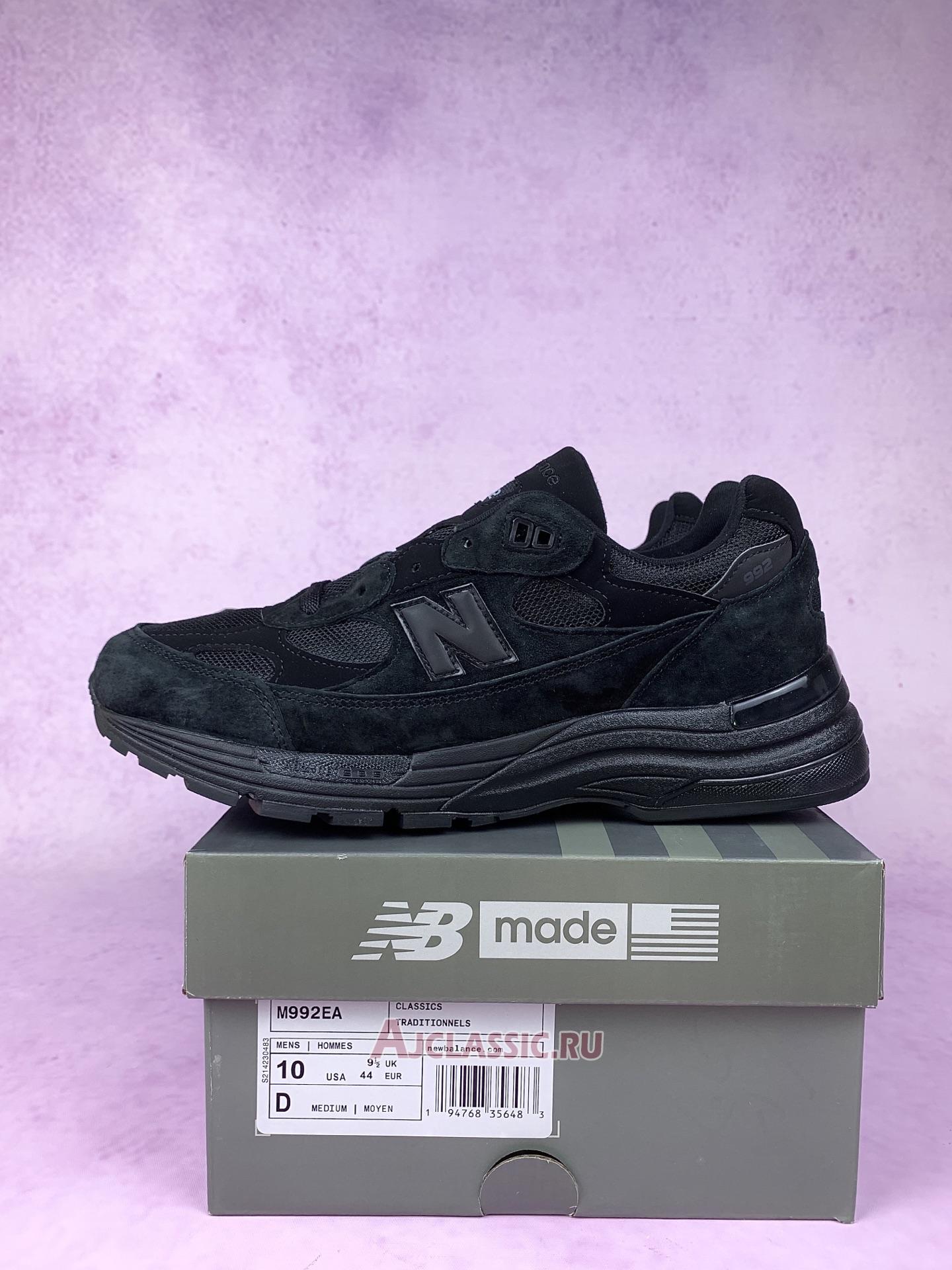 New Balance 992 Made in USA "Triple Black" 2021 M992EA Shoes