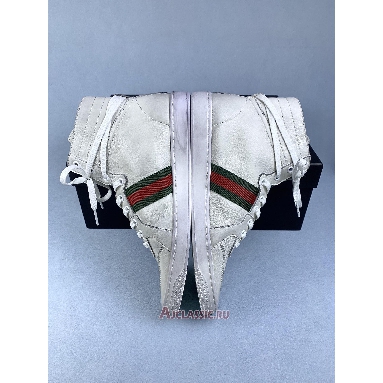 Buy Gucci High Top Leather Web Detail White Sneaker White 221825 ADFX0 9060-2 Quality Reps Replicas Shoes