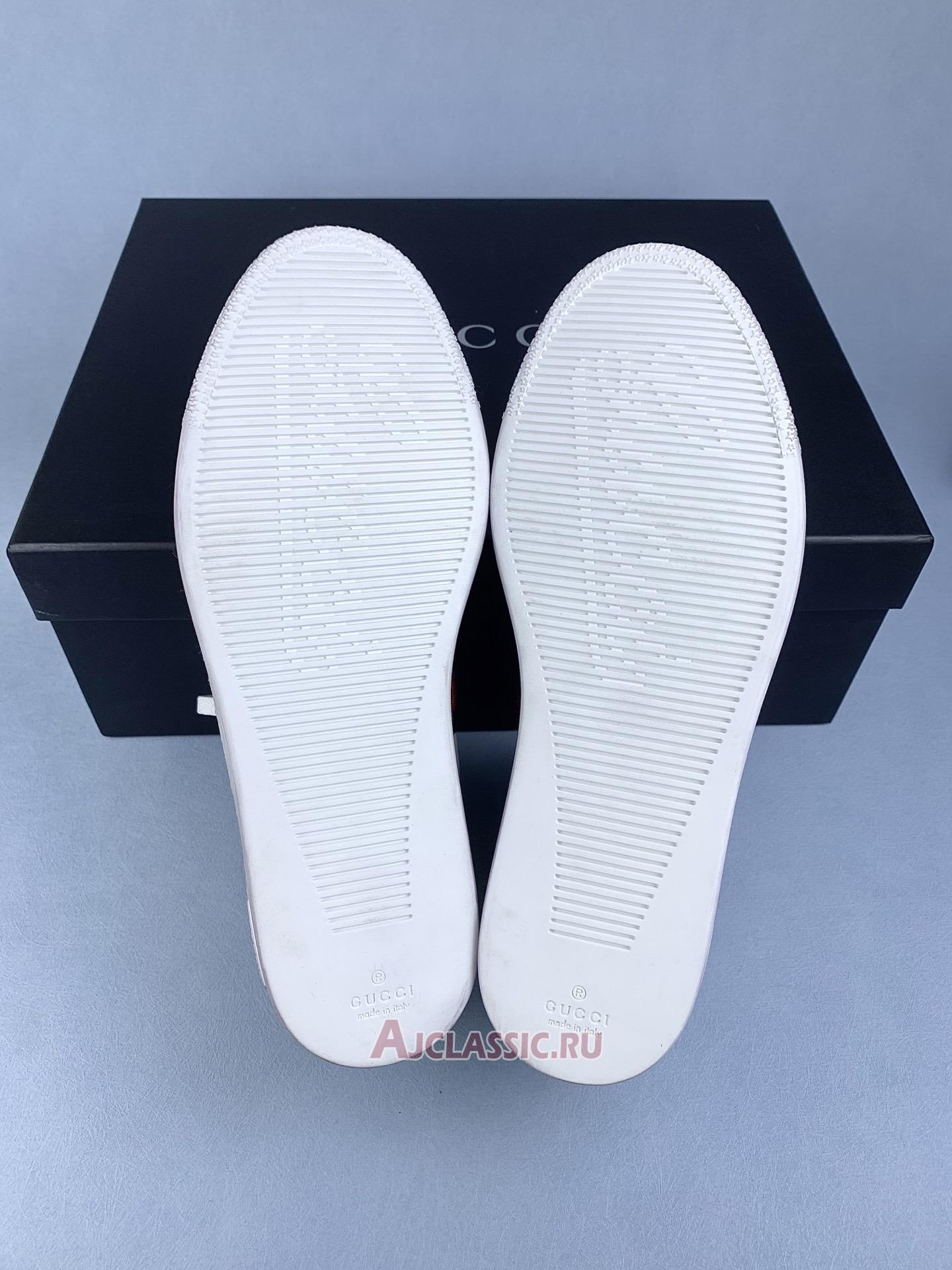 New Gucci High Top Leather Web Detail "White" Sneaker 221825 ADFX0 9060-2 Shoes