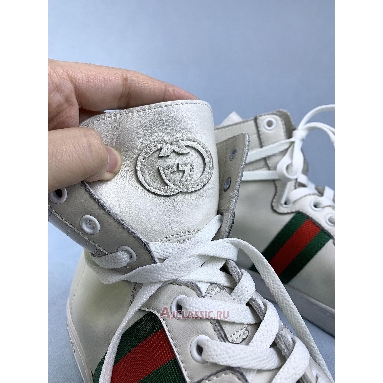 Buy Gucci High Top Leather Web Detail White Sneaker White 221825 ADFX0 9060-2 Quality Reps Replicas Shoes