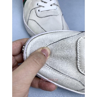 Buy Gucci High Top Leather Web Detail White Sneaker White 221825 ADFX0 9060-2 Quality Reps Replicas Shoes