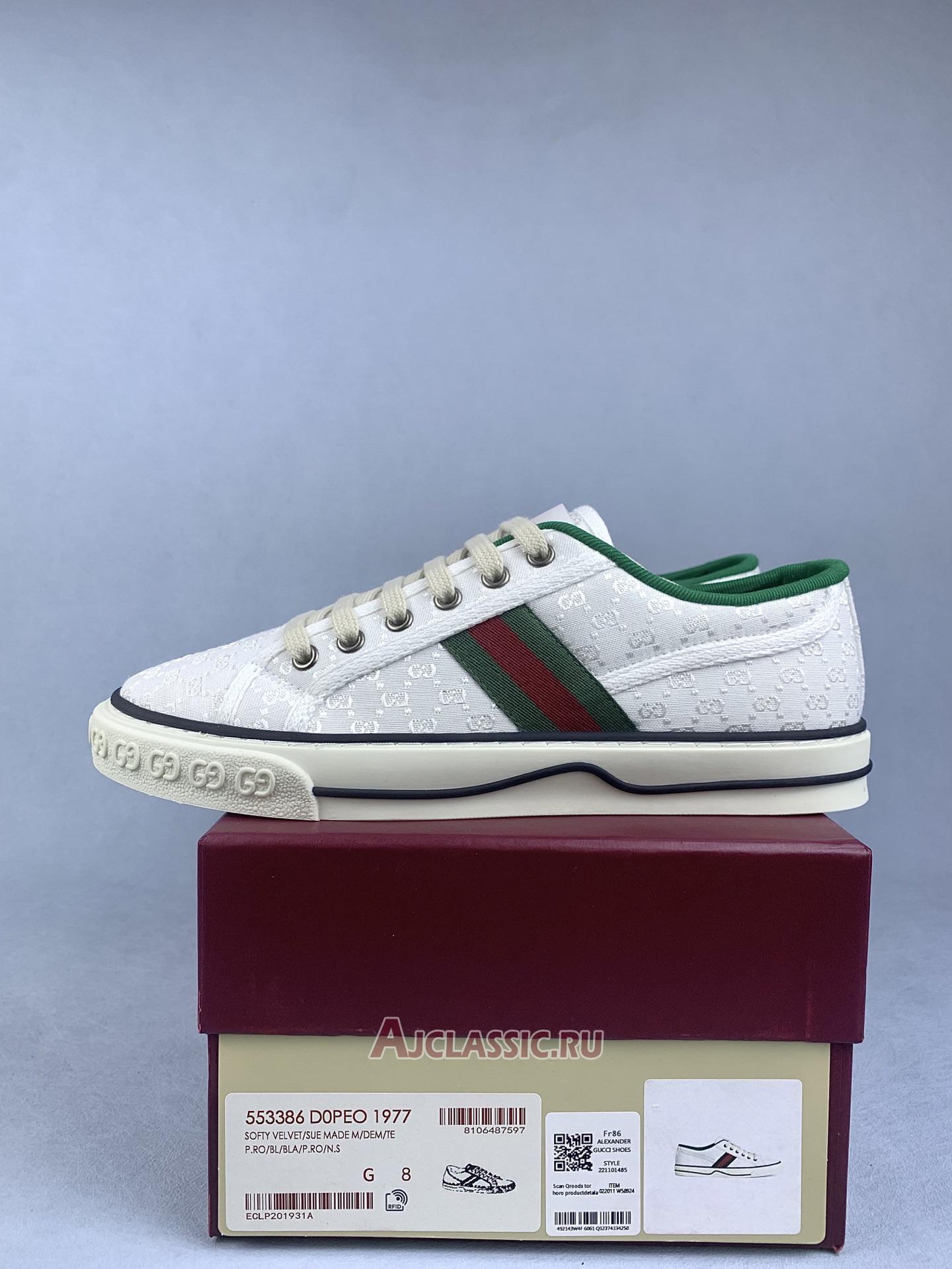 New Gucci Tennis 1977 "White Mini GG" 606110 99W90 9085 Shoes