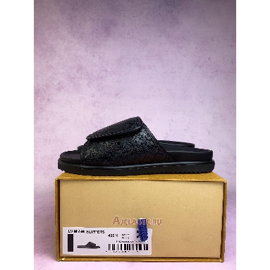 Buy Louis Vuitton LV Miami Mule Sandals Black Monogram Black 1AIXCU Quality Reps Replicas Shoes