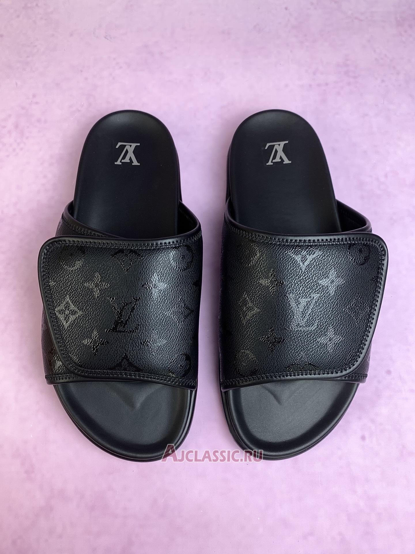 New Louis Vuitton LV Miami Mule Sandals "Black Monogram" 1AIXCU Shoes