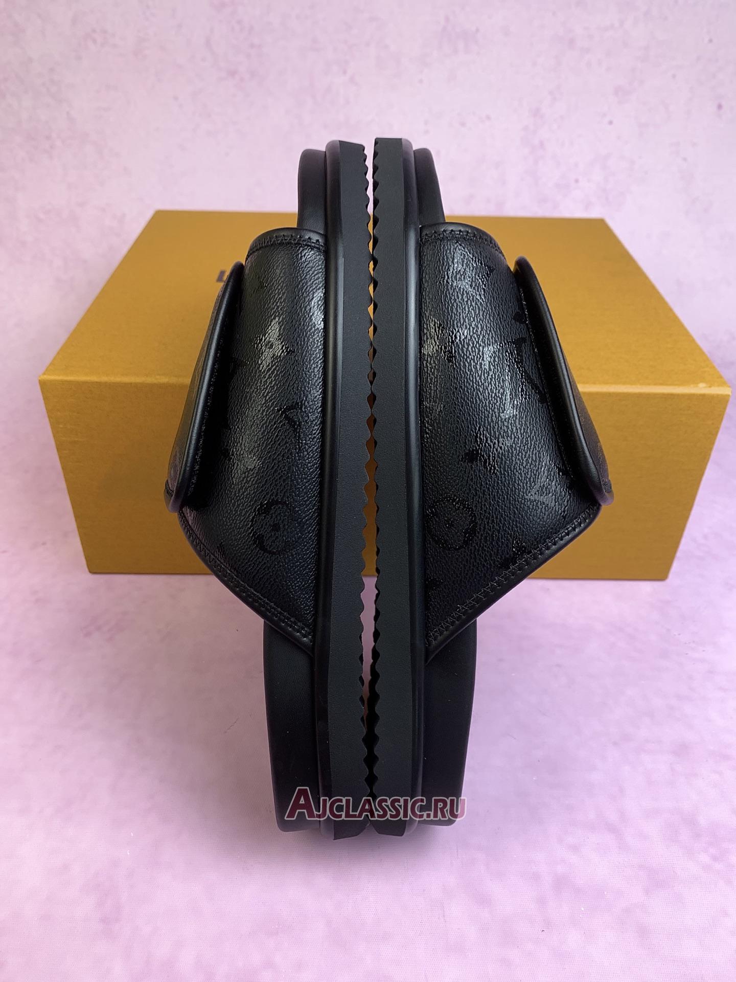 New Louis Vuitton LV Miami Mule Sandals "Black Monogram" 1AIXCU Shoes