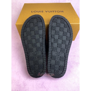Buy Louis Vuitton LV Miami Mule Sandals Black Monogram Black 1AIXCU Quality Reps Replicas Shoes