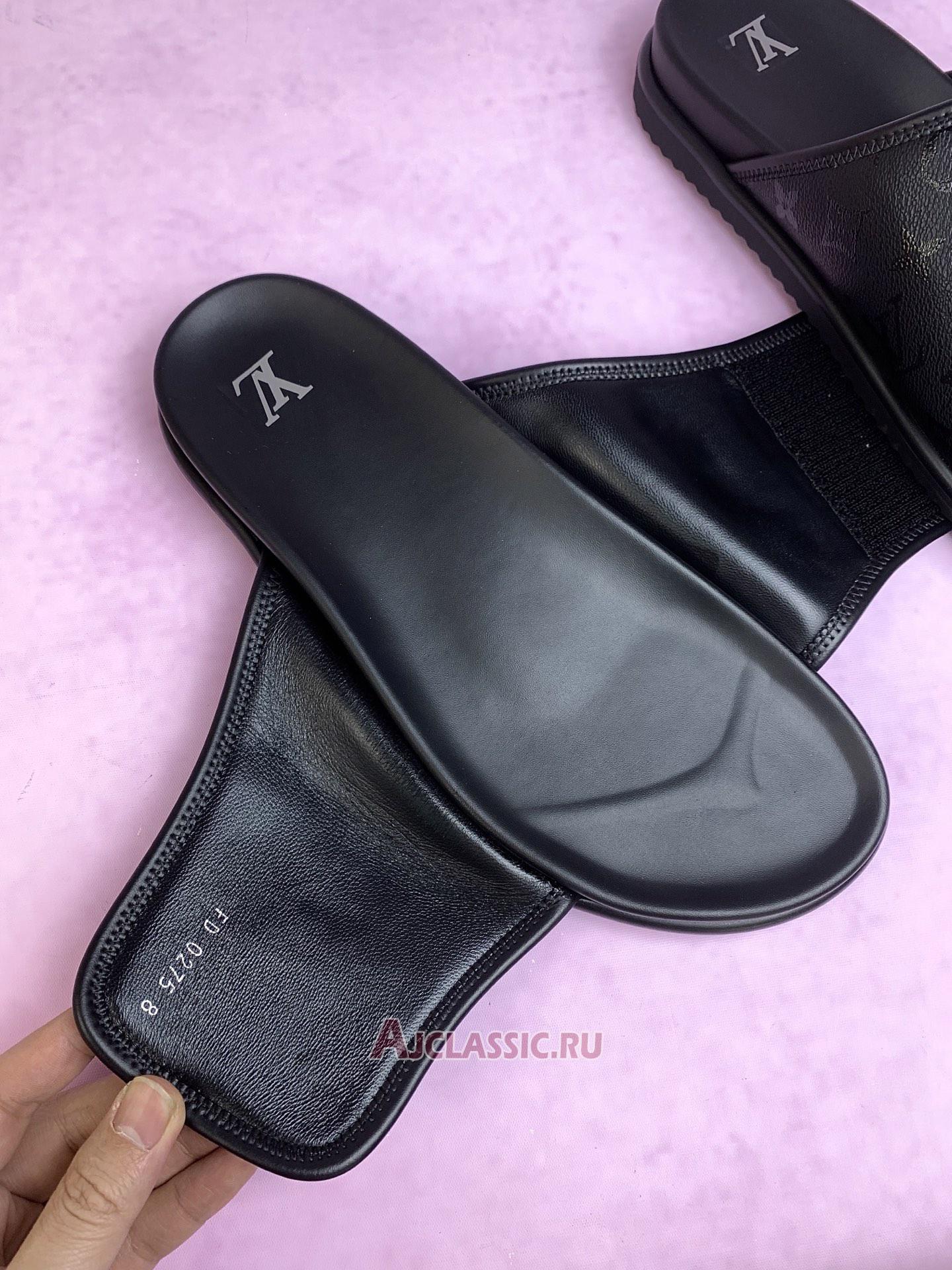 New Louis Vuitton LV Miami Mule Sandals "Black Monogram" 1AIXCU Shoes