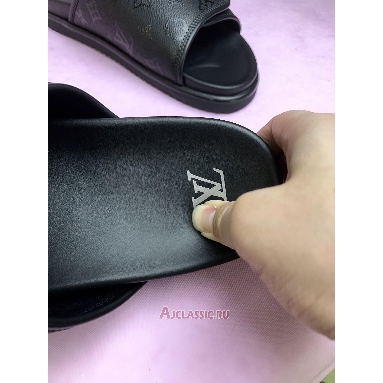 Buy Louis Vuitton LV Miami Mule Sandals Black Monogram Black 1AIXCU Quality Reps Replicas Shoes
