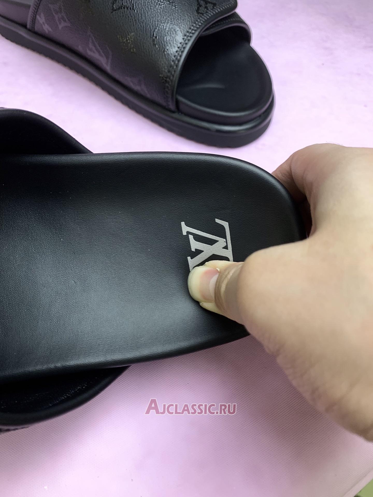 New Louis Vuitton LV Miami Mule Sandals "Black Monogram" 1AIXCU Shoes