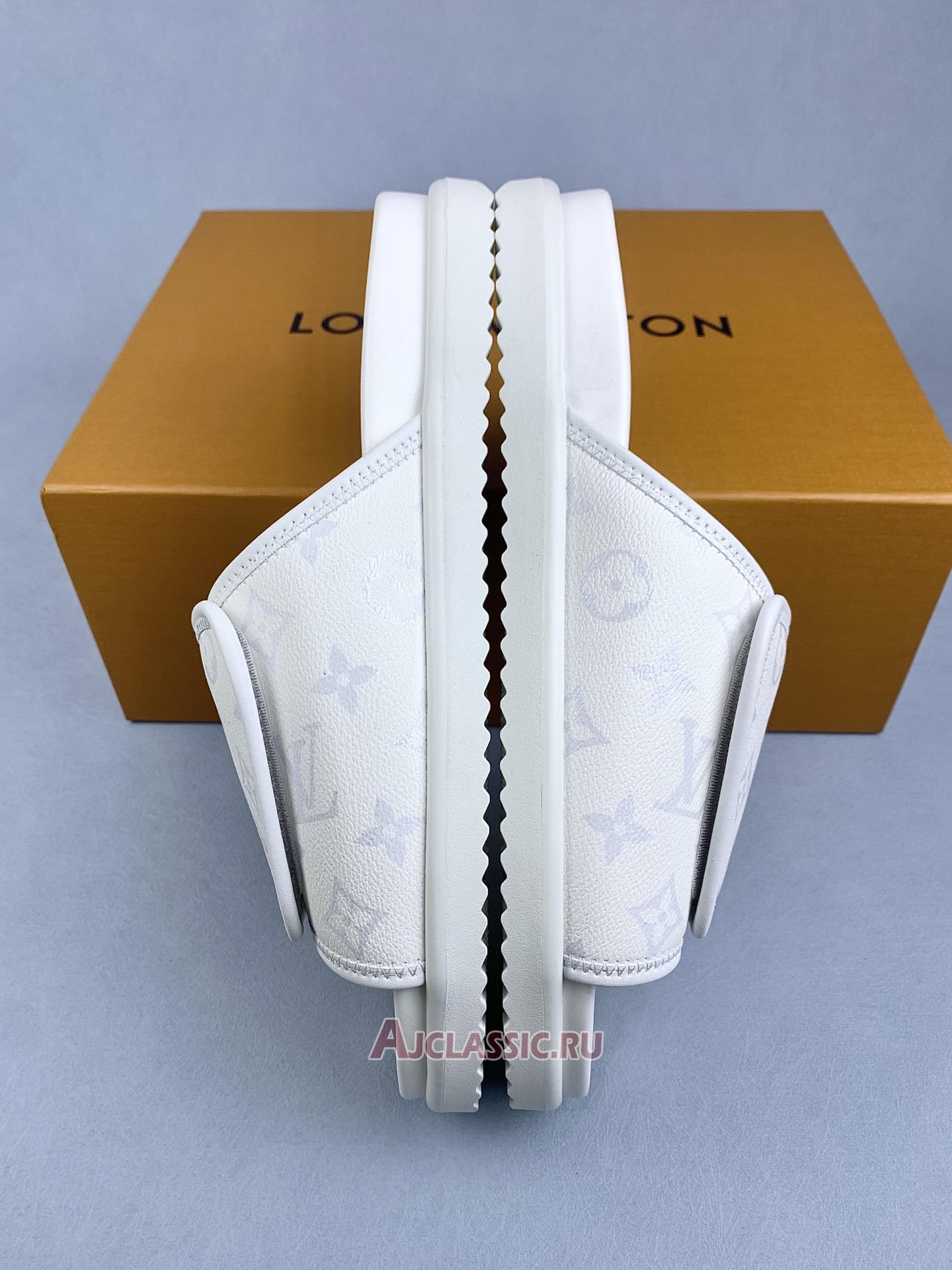 New Louis Vuitton LV Miami Mule Sandals "White Monogram" 1AIXCF Shoes