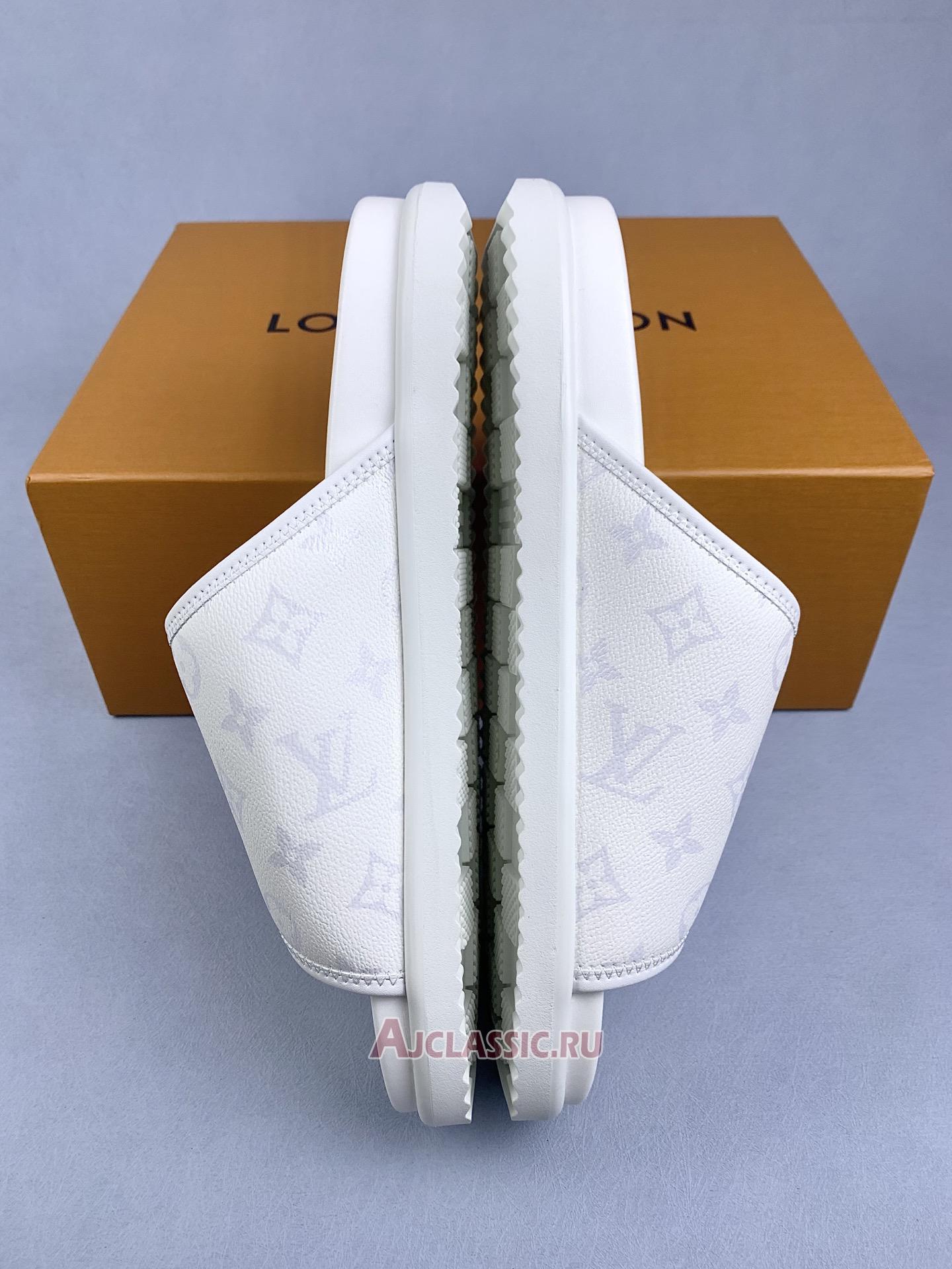 New Louis Vuitton LV Miami Mule Sandals "White Monogram" 1AIXCF Shoes