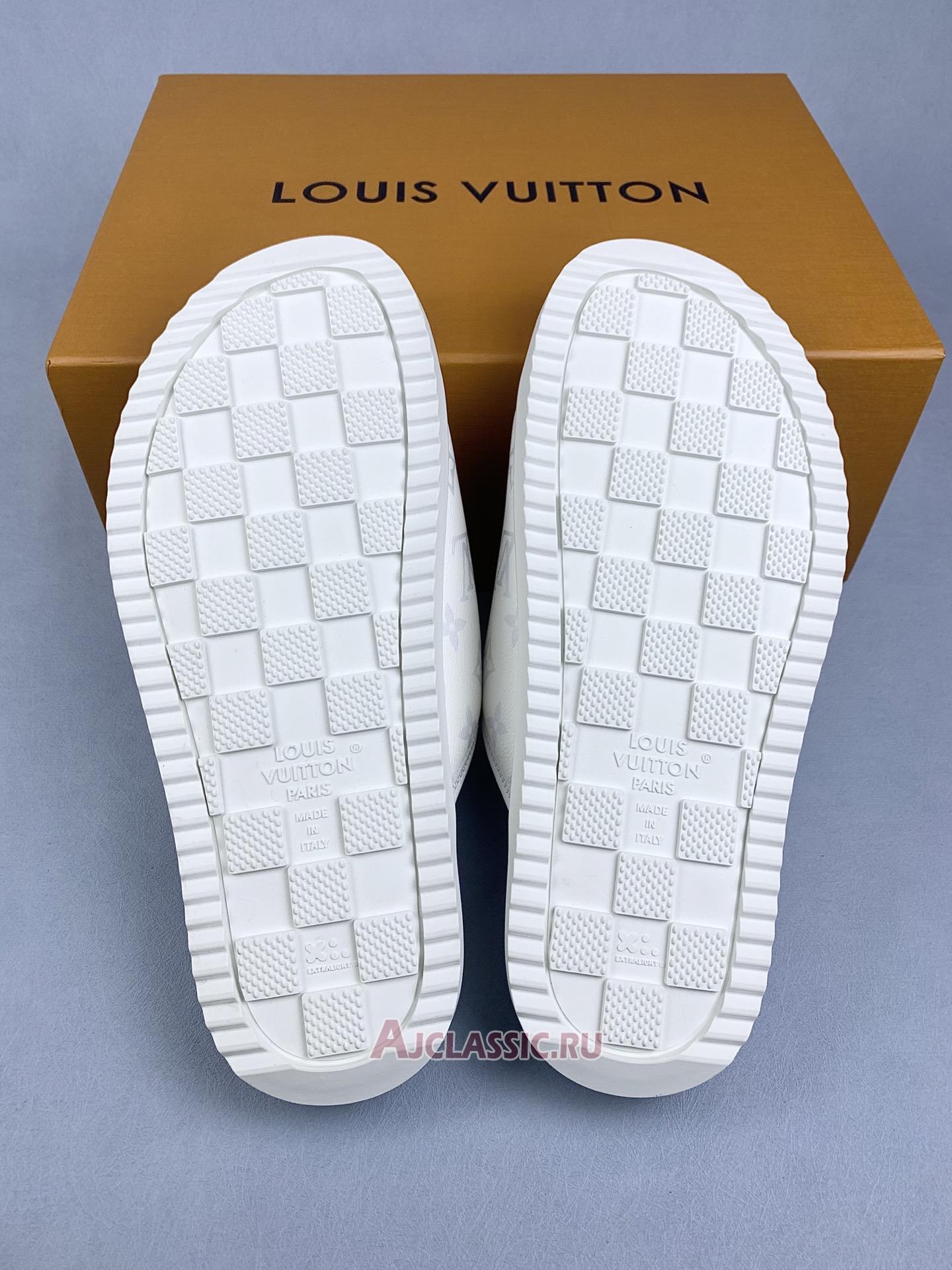 New Louis Vuitton LV Miami Mule Sandals "White Monogram" 1AIXCF Shoes