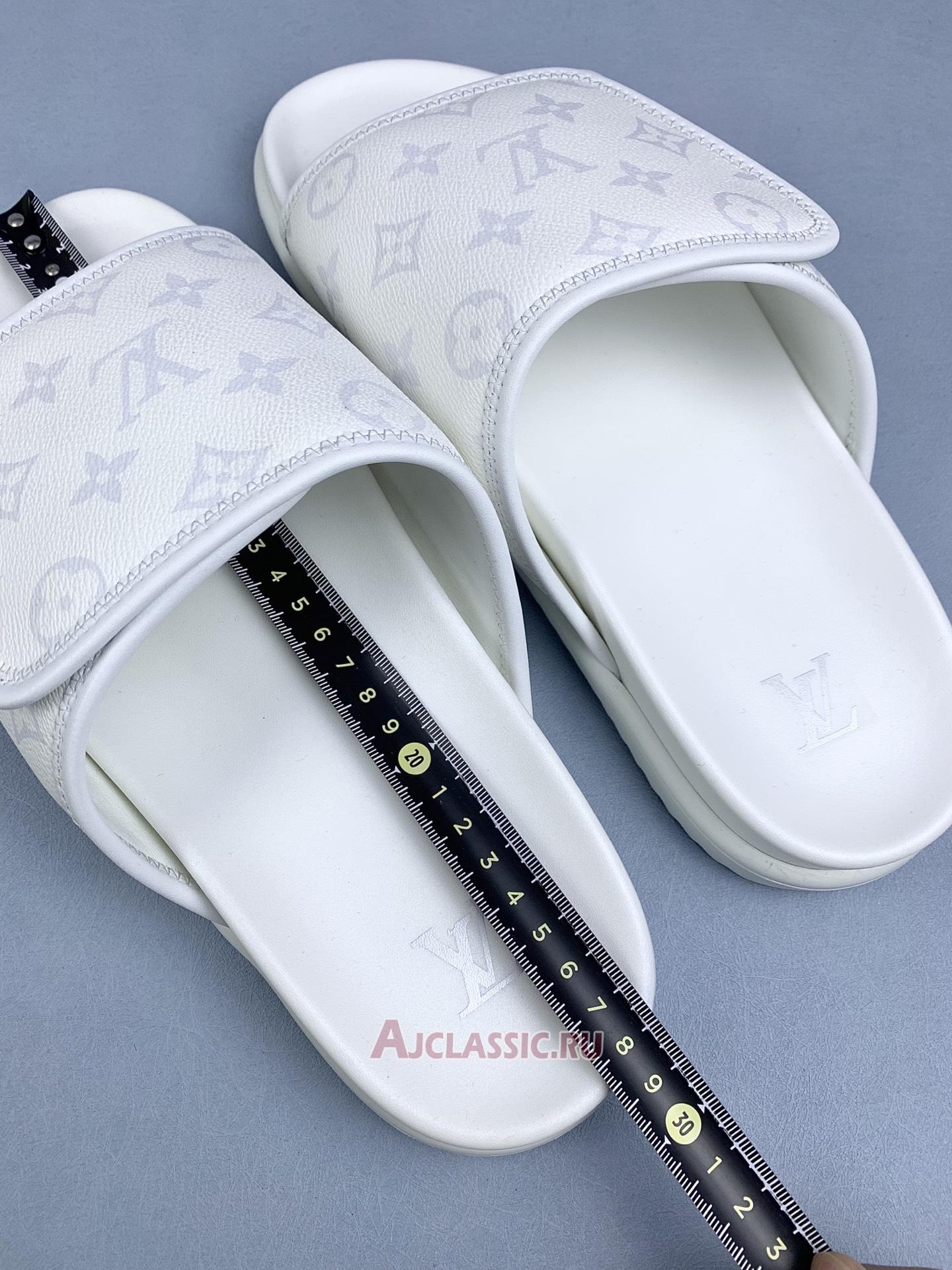 New Louis Vuitton LV Miami Mule Sandals "White Monogram" 1AIXCF Shoes