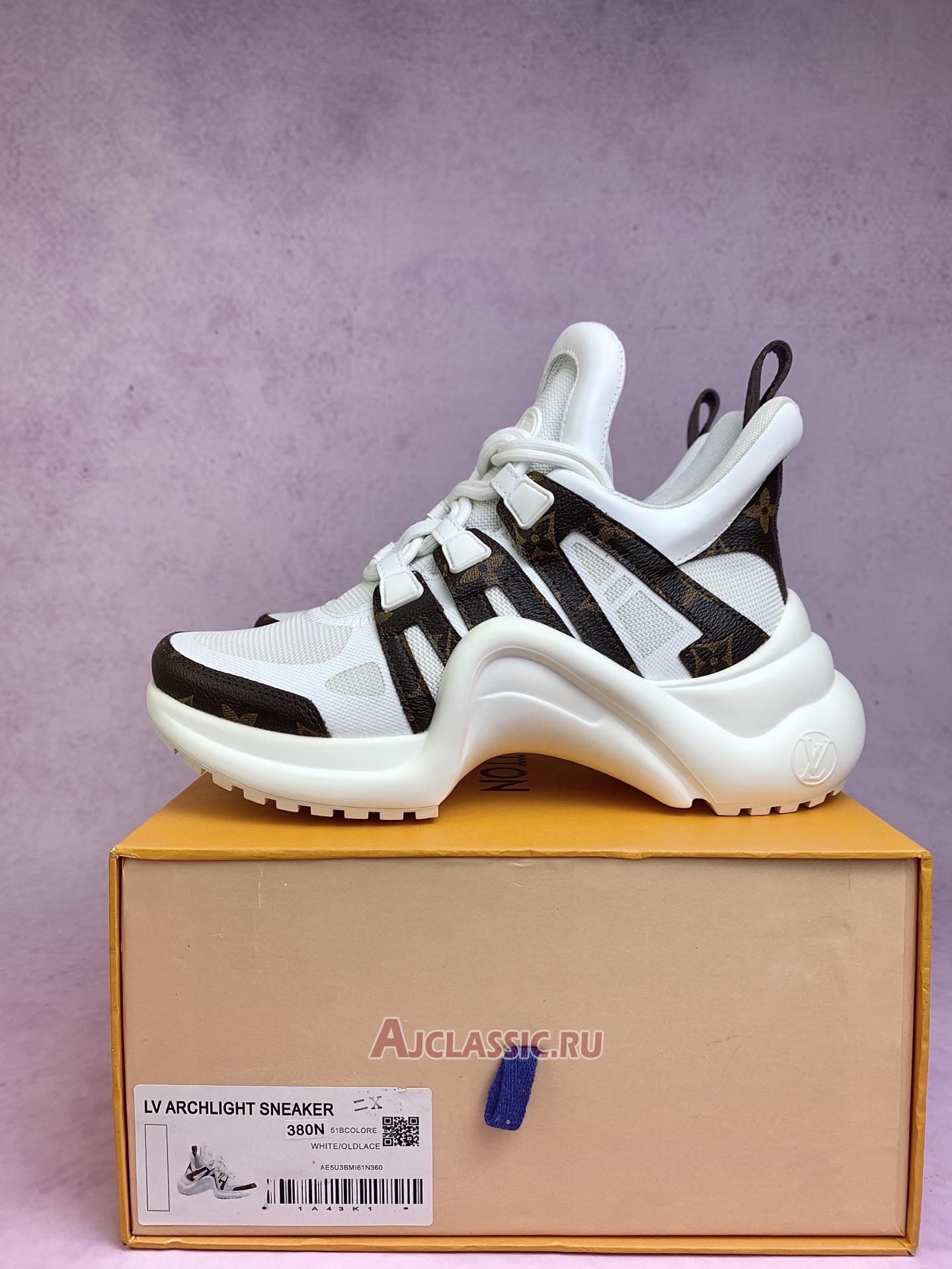 New Louis Vuitton LV Wmns Archlight Sneaker "White Brown" 1A43L1 Shoes
