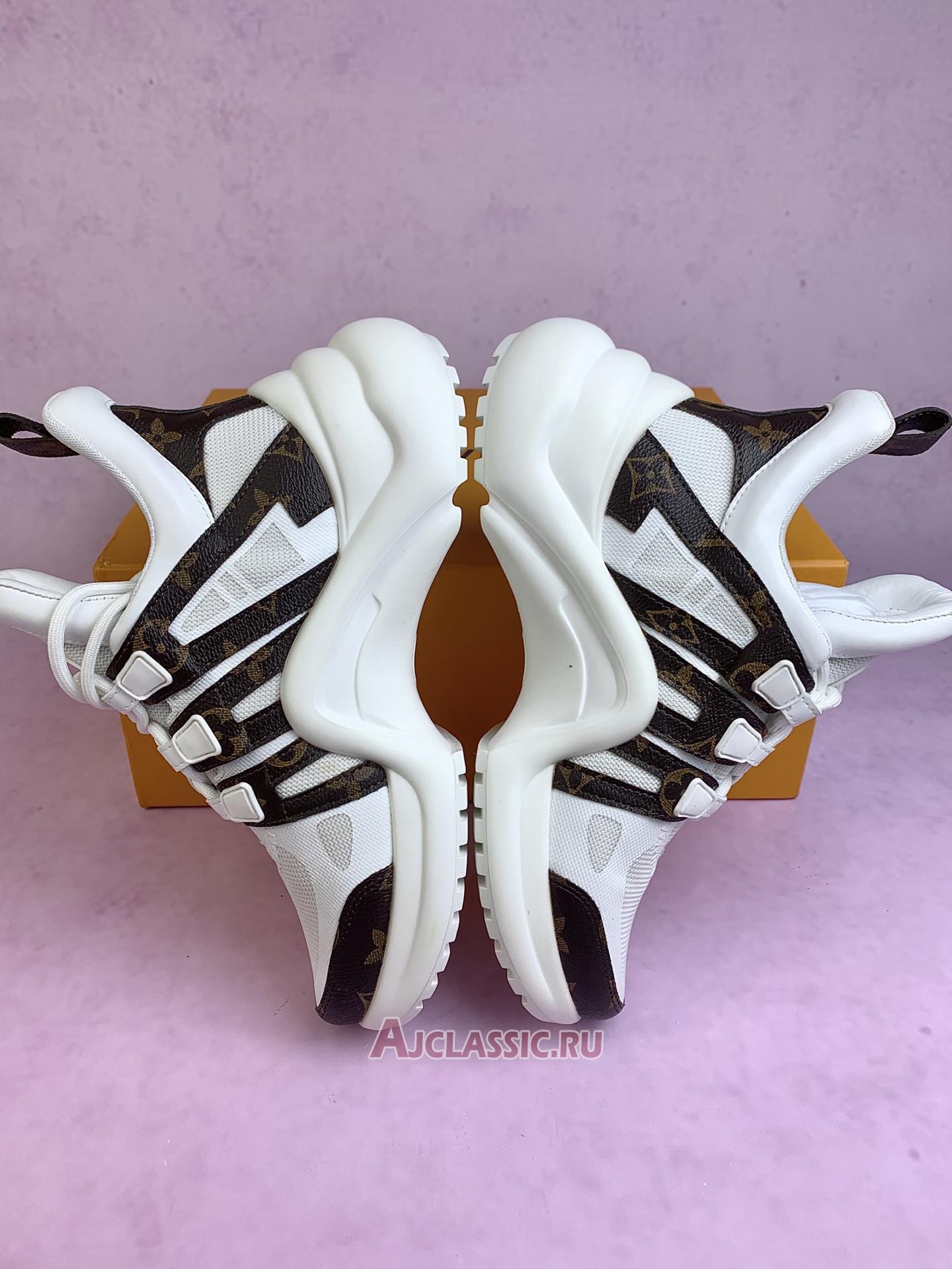 New Louis Vuitton LV Wmns Archlight Sneaker "White Brown" 1A43L1 Shoes