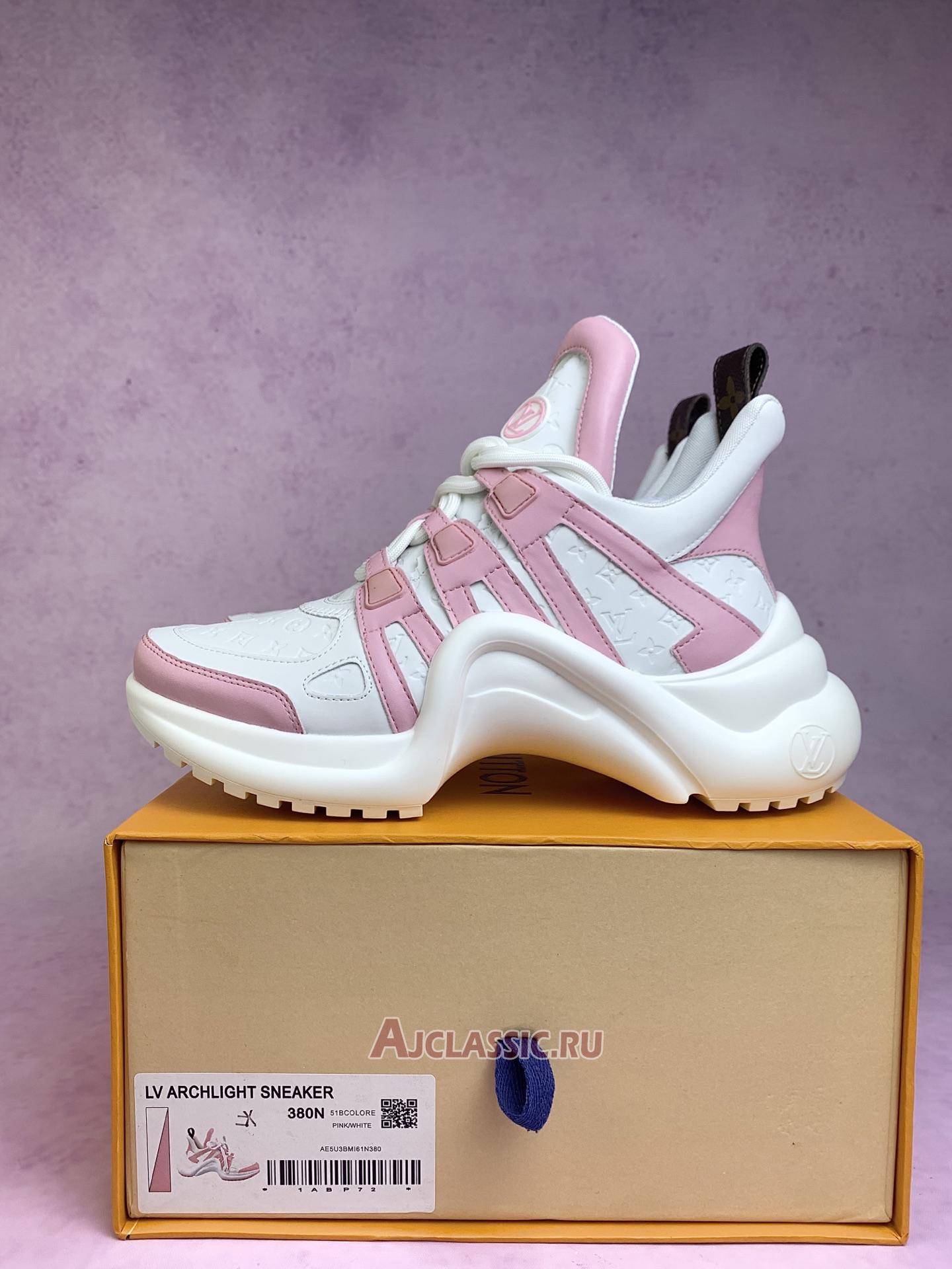 New Louis Vuitton LV Wmns Archlight Sneaker "White Pink" 1A43L1-2 Shoes