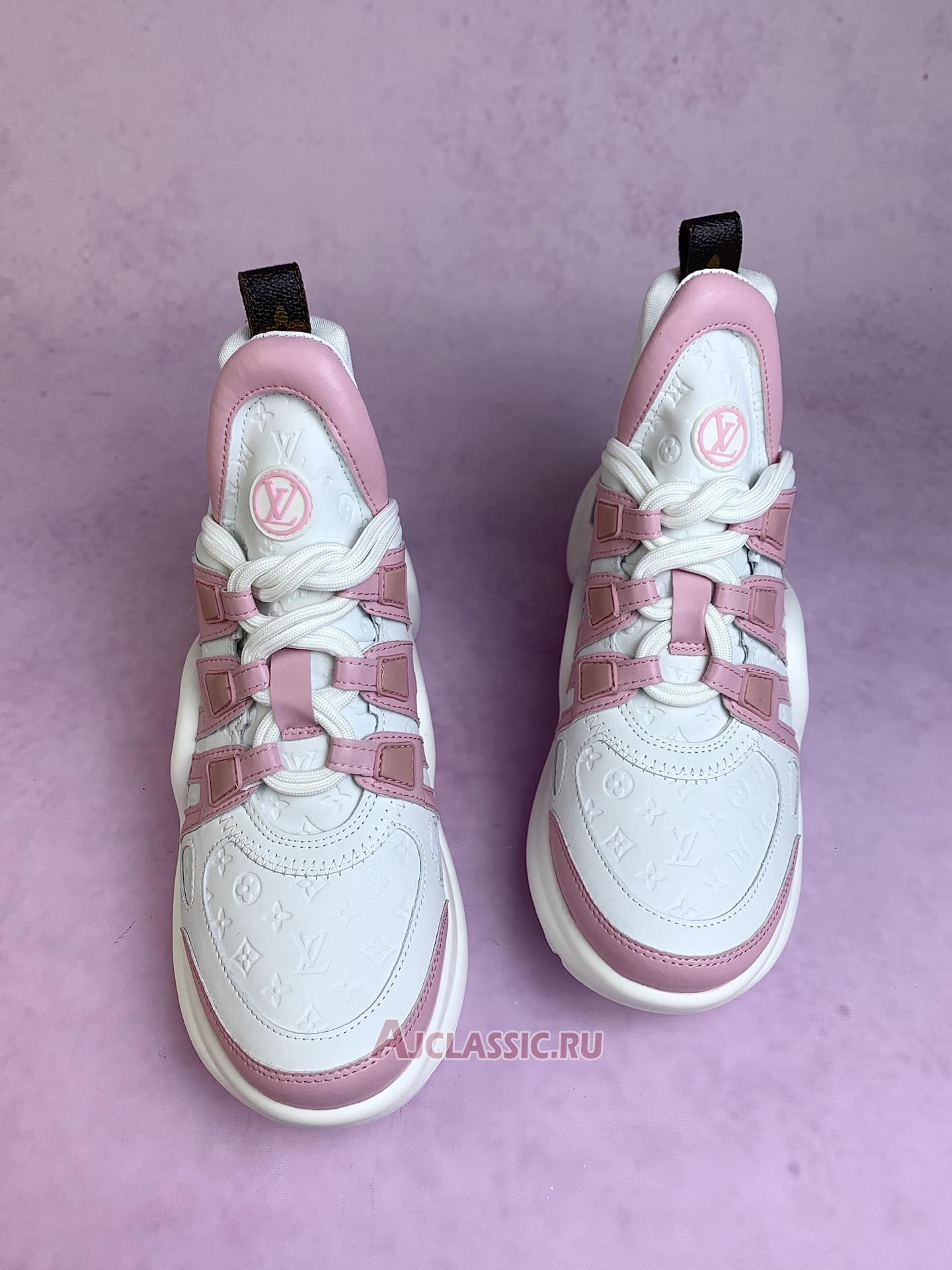 New Louis Vuitton LV Wmns Archlight Sneaker "White Pink" 1A43L1-2 Shoes