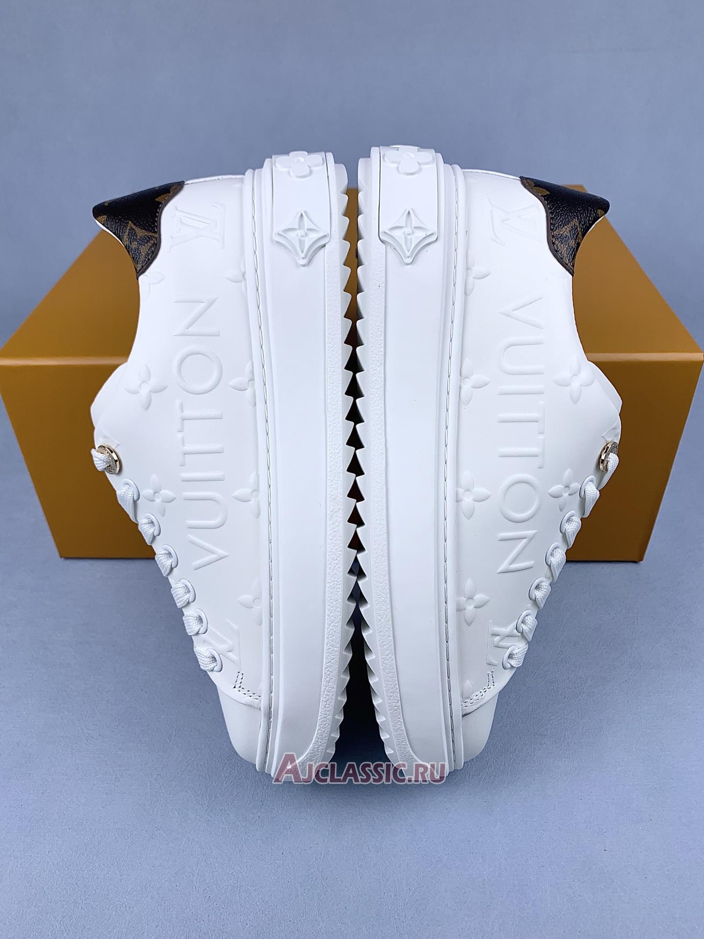 New Louis Vuitton LV Time Out Sneaker "Debossed White Monogram" 1AAP6H Shoes