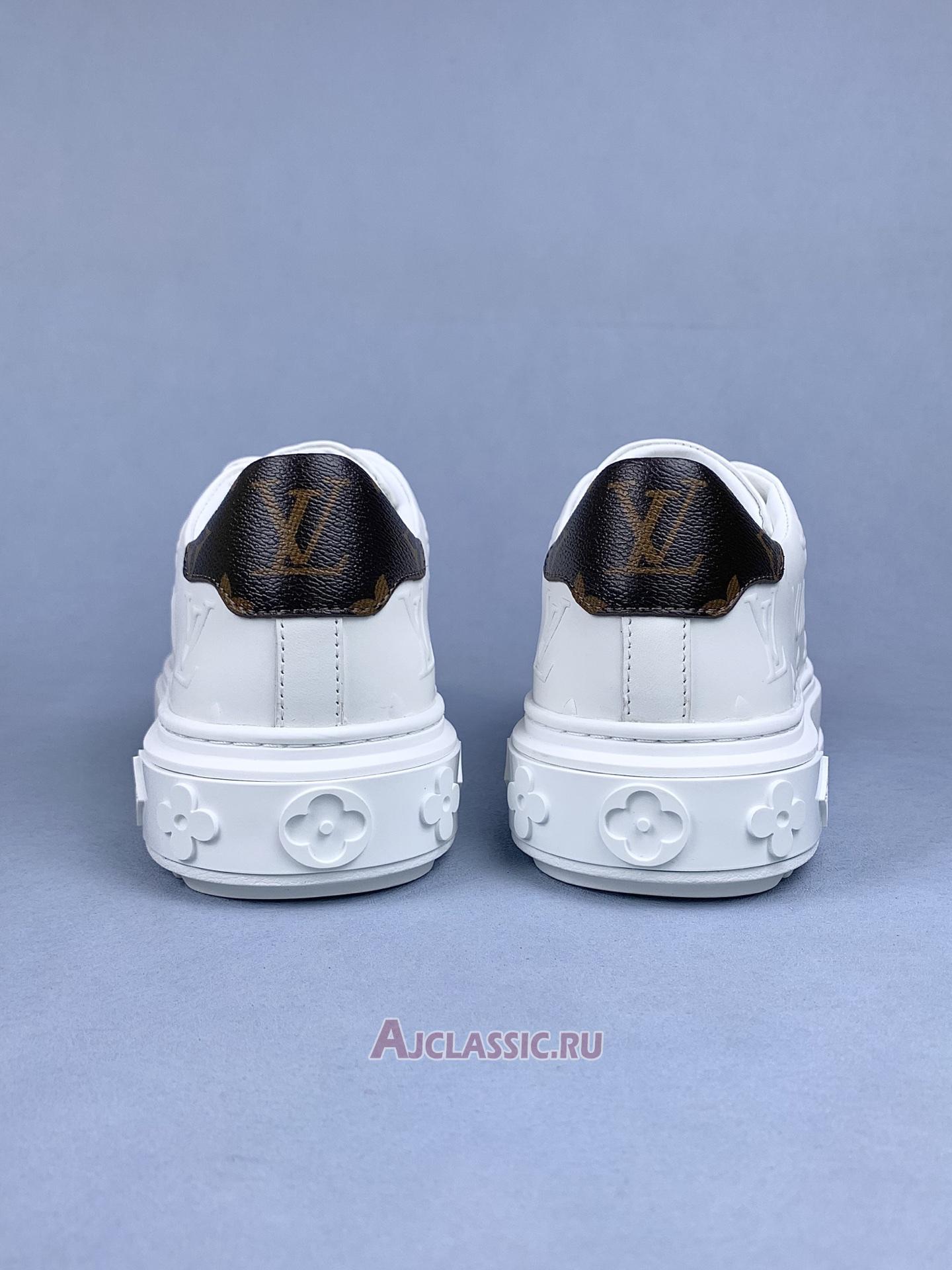 New Louis Vuitton LV Time Out Sneaker "Debossed White Monogram" 1AAP6H Shoes