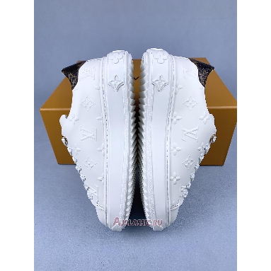 Buy Louis Vuitton LV Time Out Sneaker Debossed White Monogram White 1AAP6H Quality Reps Replicas Shoes