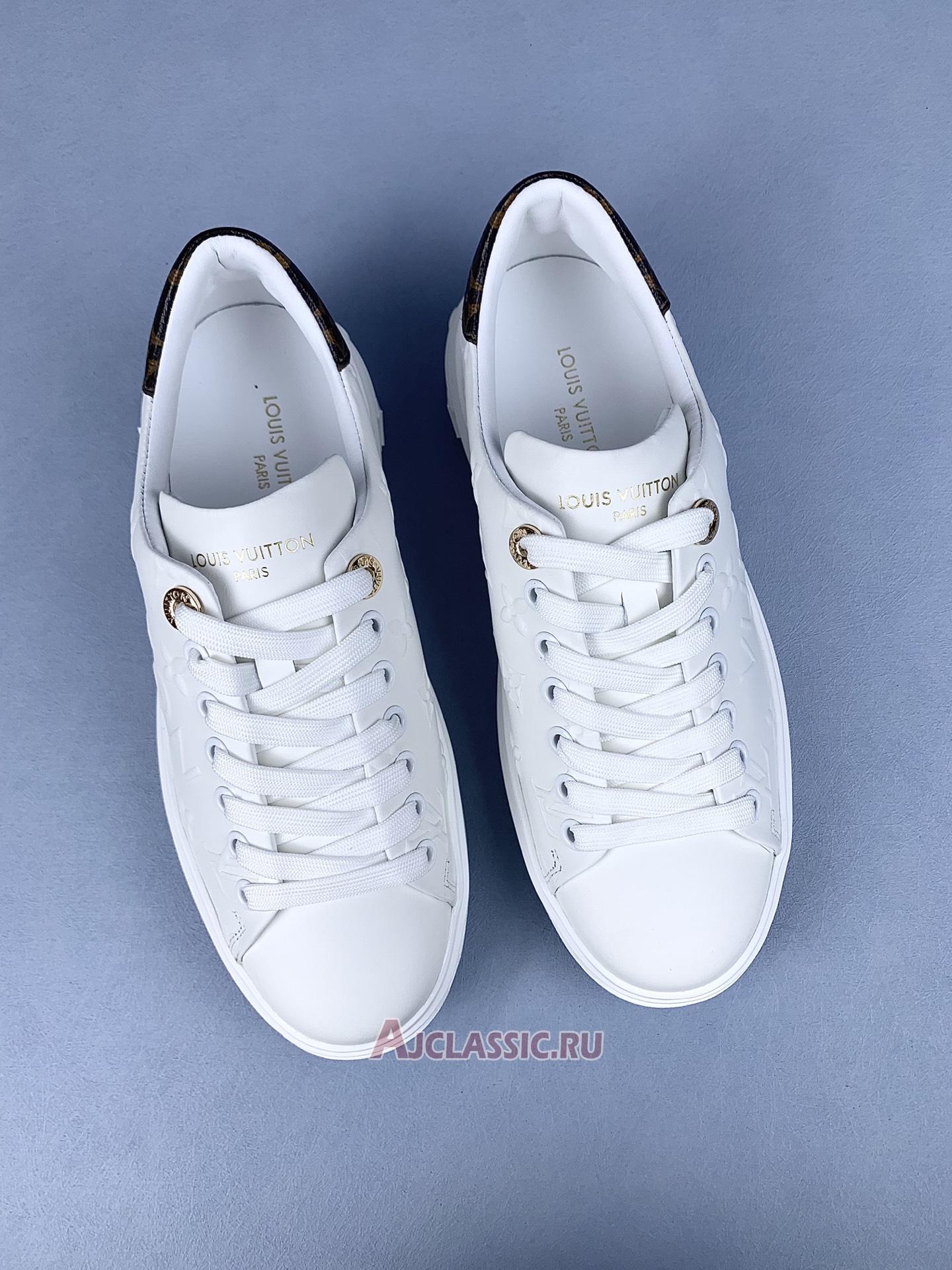 New Louis Vuitton LV Time Out Sneaker "Debossed White Monogram" 1AAP6H Shoes