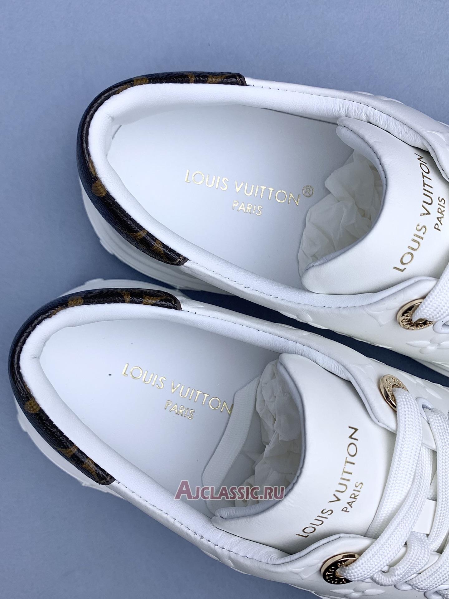 New Louis Vuitton LV Time Out Sneaker "Debossed White Monogram" 1AAP6H Shoes
