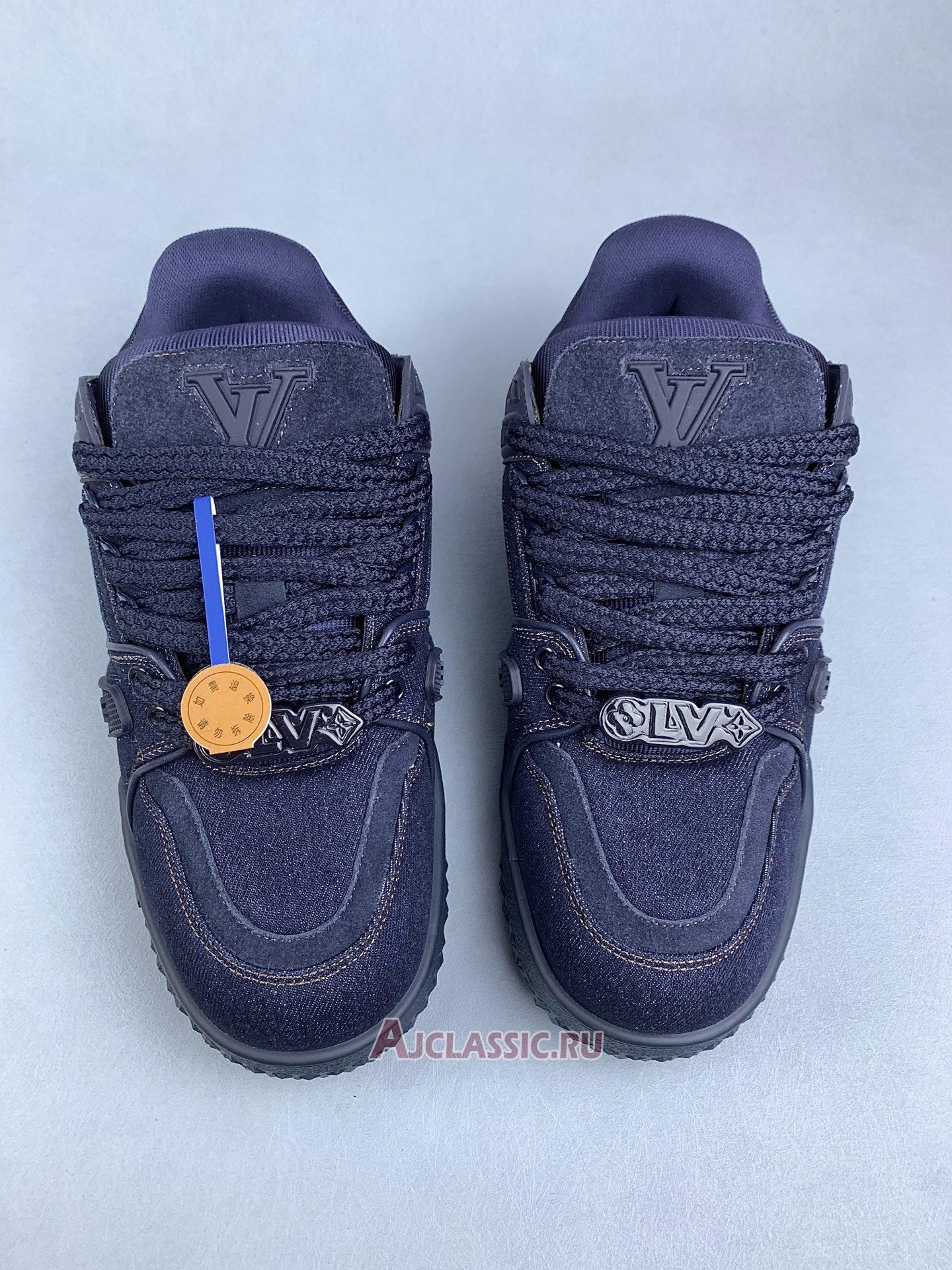 New Louis Vuitton LV Trainer Maxi Sneaker "Blue Denim" 1AD6FX-3 Shoes