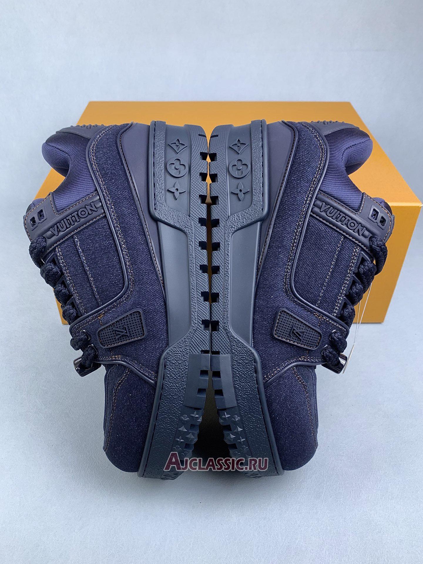 New Louis Vuitton LV Trainer Maxi Sneaker "Blue Denim" 1AD6FX-3 Shoes