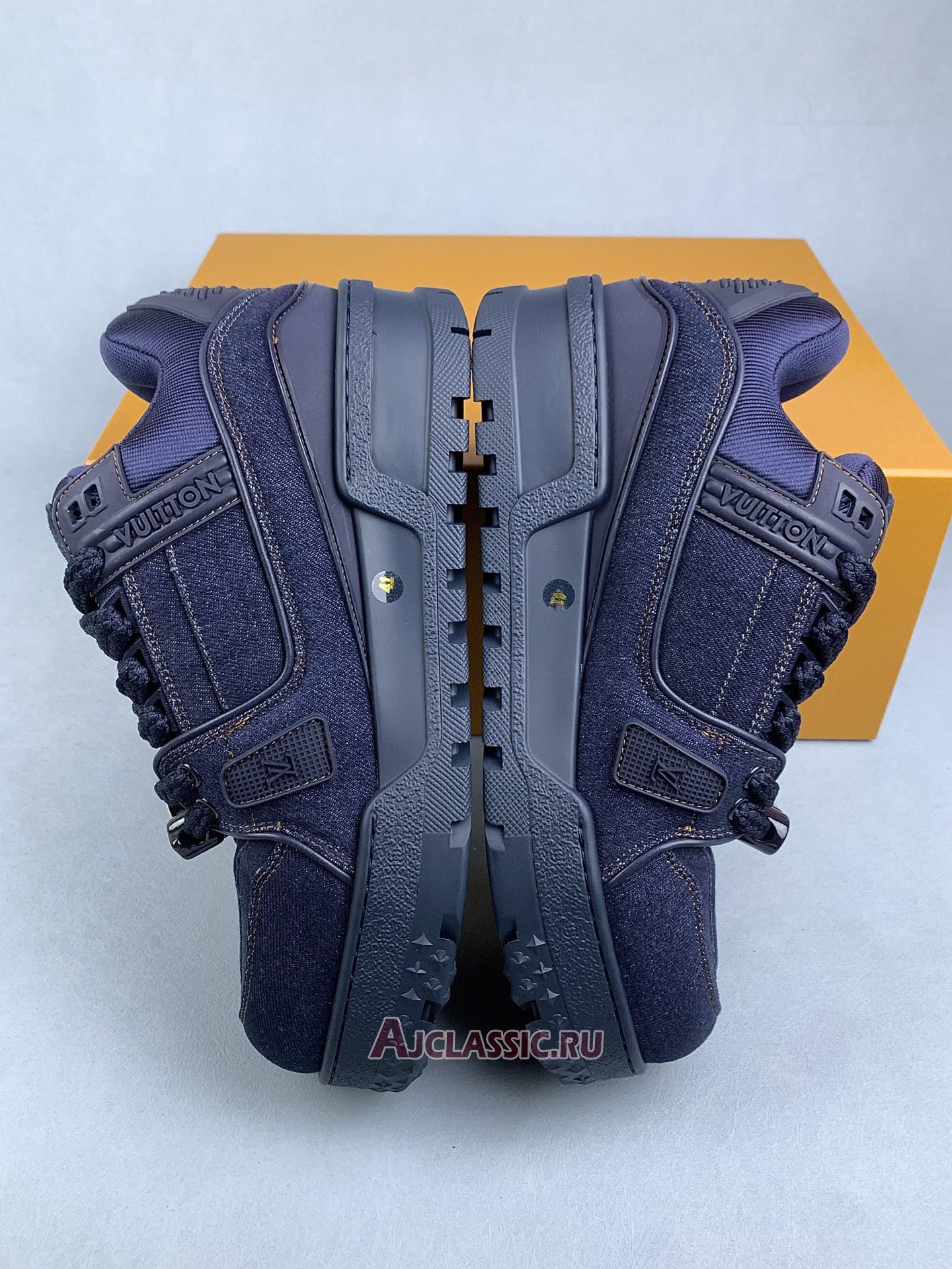 New Louis Vuitton LV Trainer Maxi Sneaker "Blue Denim" 1AD6FX-3 Shoes
