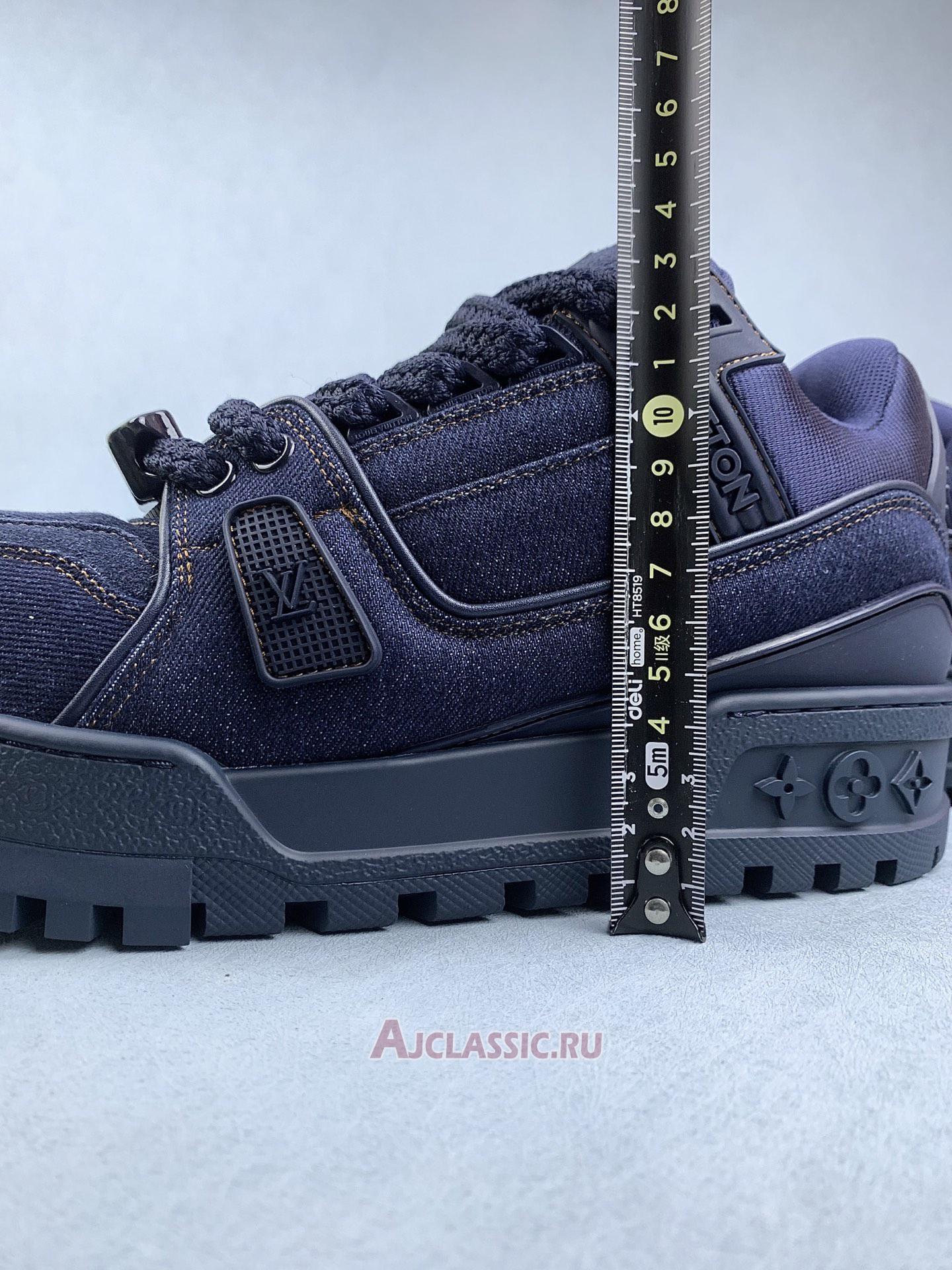 New Louis Vuitton LV Trainer Maxi Sneaker "Blue Denim" 1AD6FX-3 Shoes