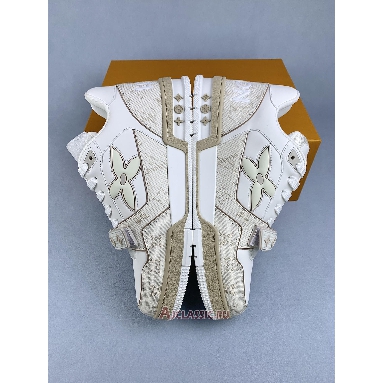 Buy Louis Vuitton LV Trainer Sneaker Velcro Strap Beige Monogram Flowers Beige 1AHTUA Quality Reps Replicas Shoes