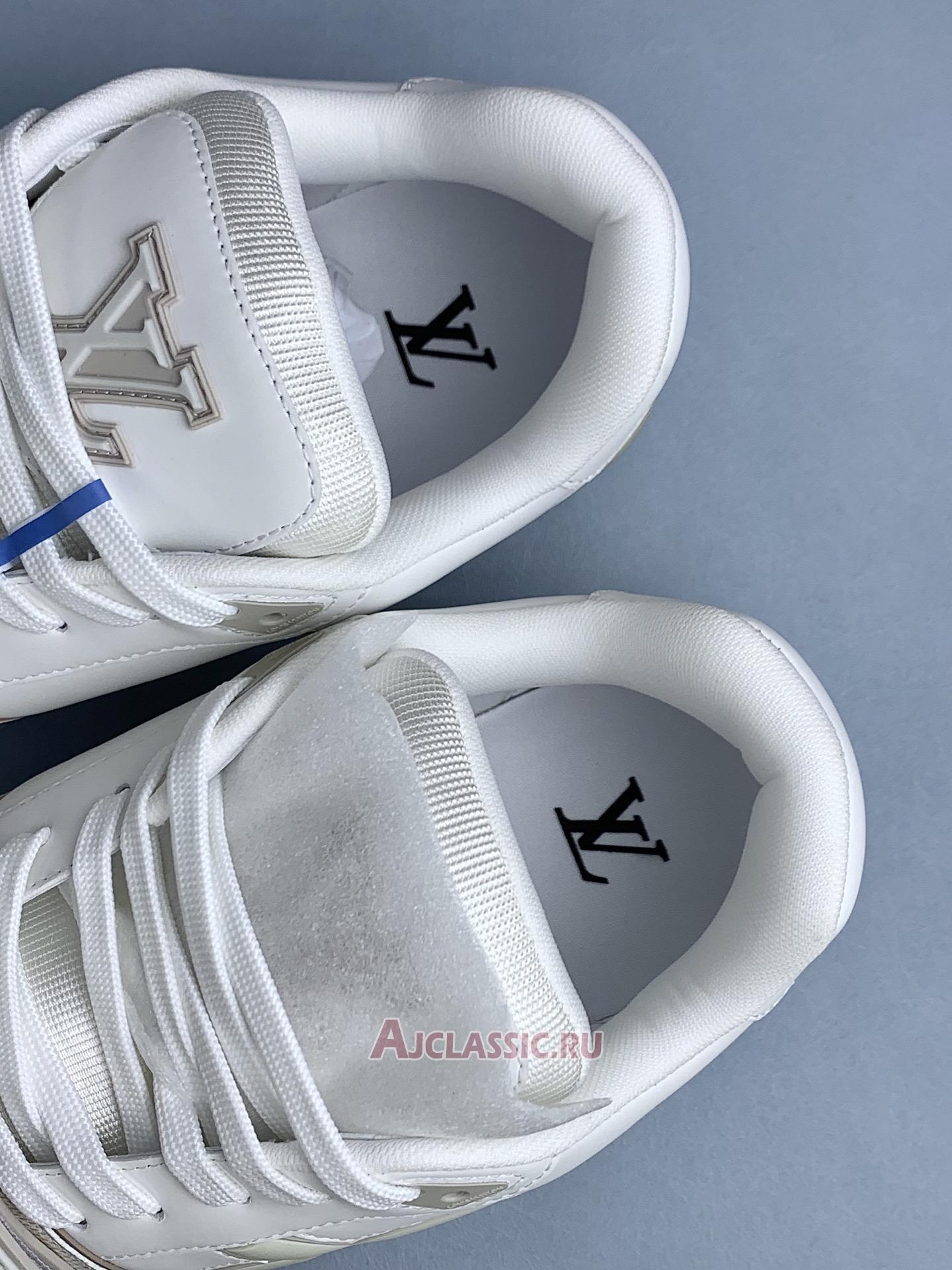 New Louis Vuitton LV Trainer Sneaker "Velcro Strap Beige Monogram Flowers" 1AHTUA Shoes