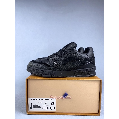 Buy Louis Vuitton LV Trainer Sneaker Black Monogram Flowers Black 1ADH49 Quality Reps Replicas Shoes