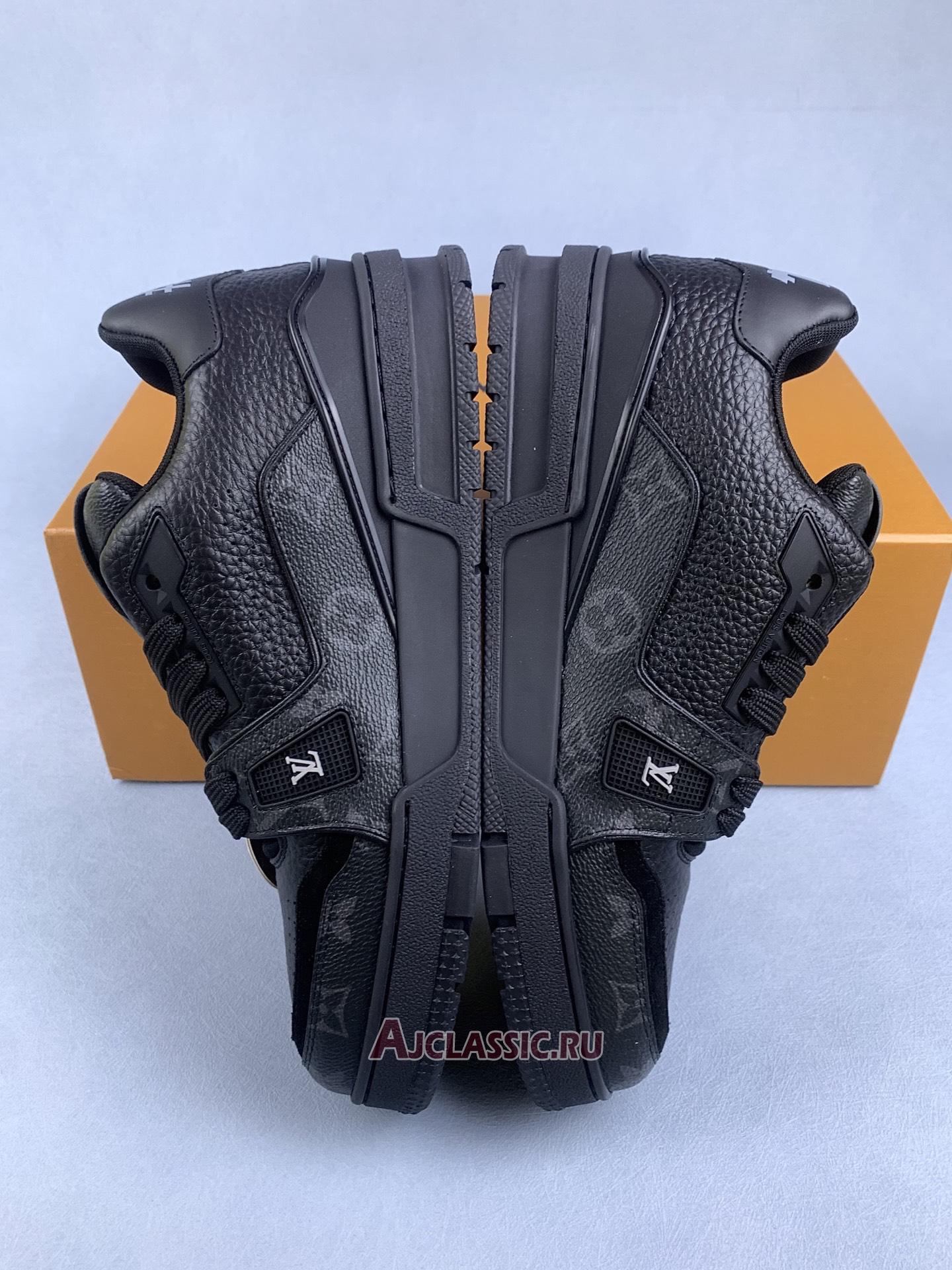 New Louis Vuitton LV Trainer Sneaker "Black Monogram Flowers" 1ADH49 Shoes