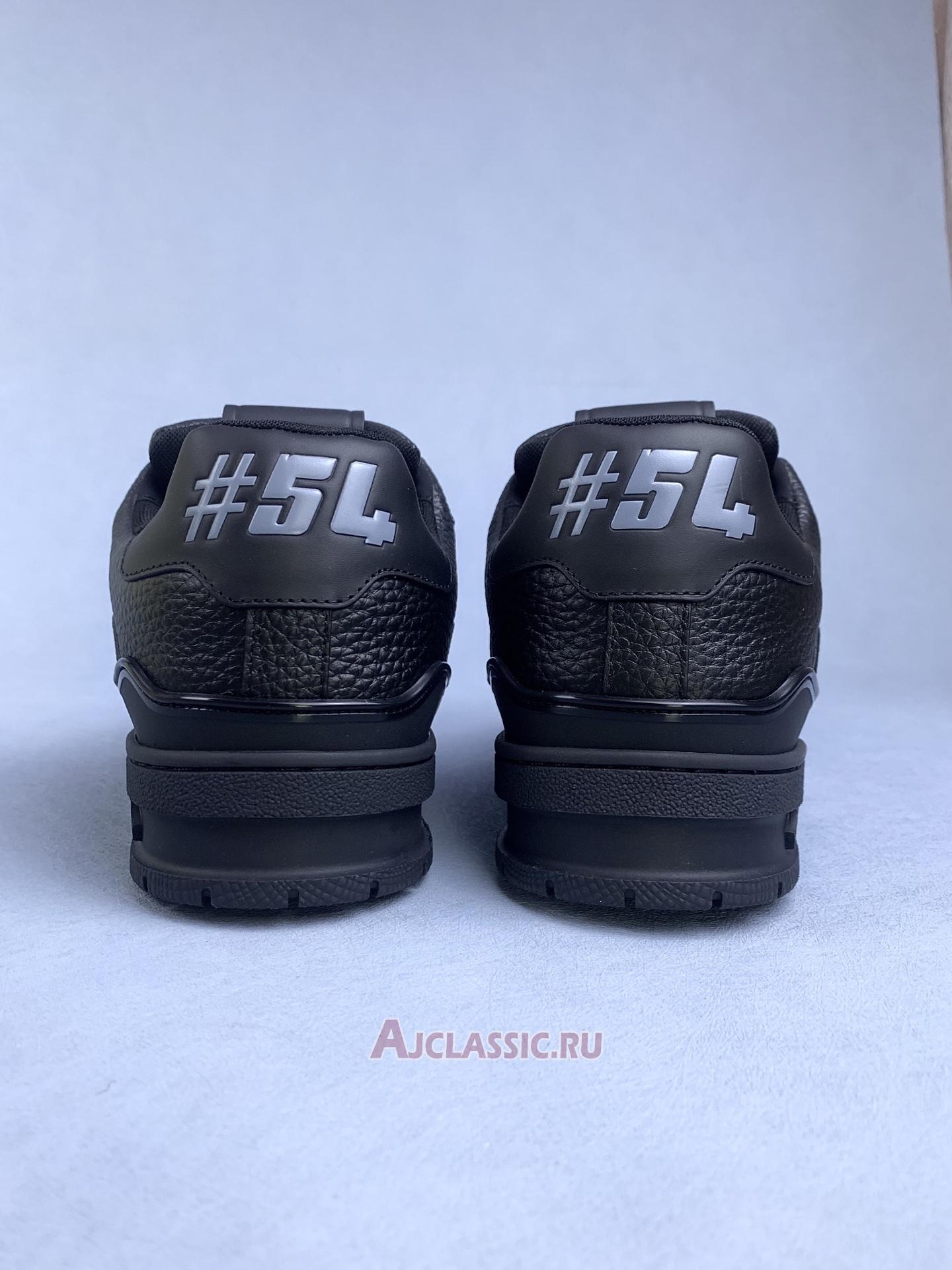 New Louis Vuitton LV Trainer Sneaker "Black Monogram Flowers" 1ADH49 Shoes