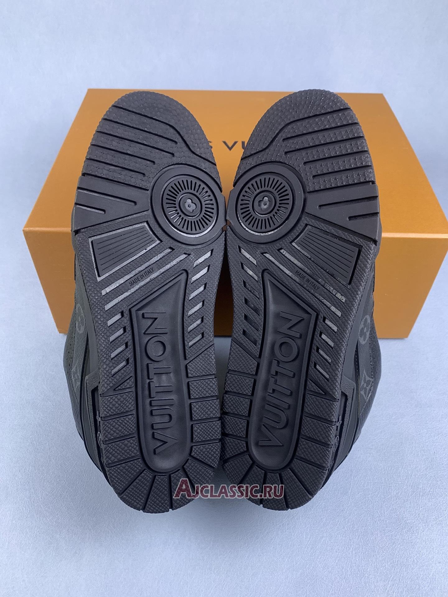 New Louis Vuitton LV Trainer Sneaker "Black Monogram Flowers" 1ADH49 Shoes