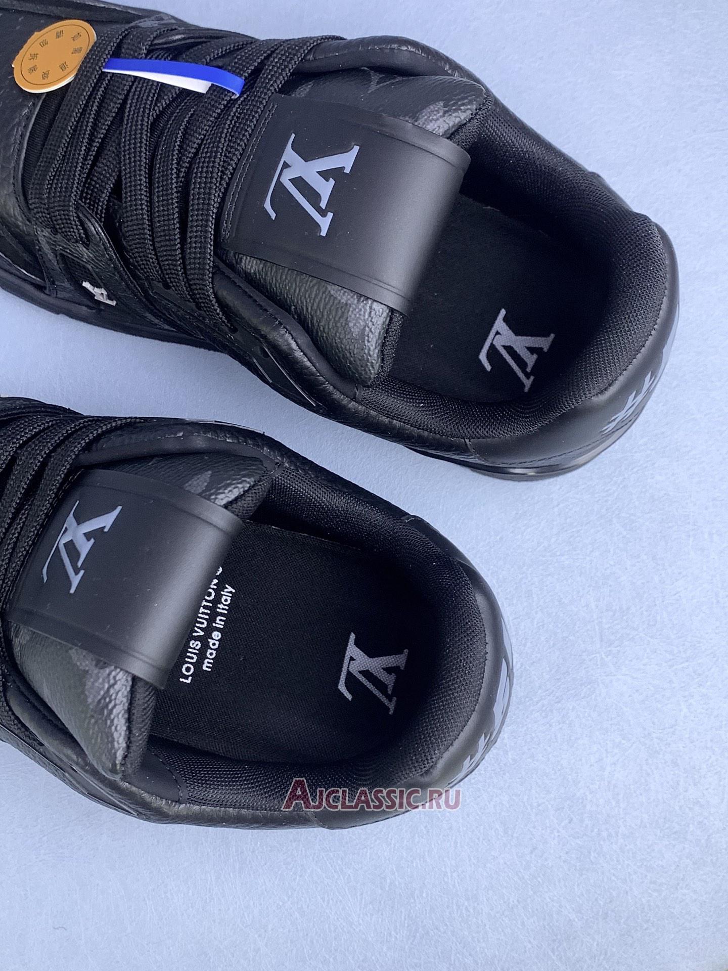 New Louis Vuitton LV Trainer Sneaker "Black Monogram Flowers" 1ADH49 Shoes