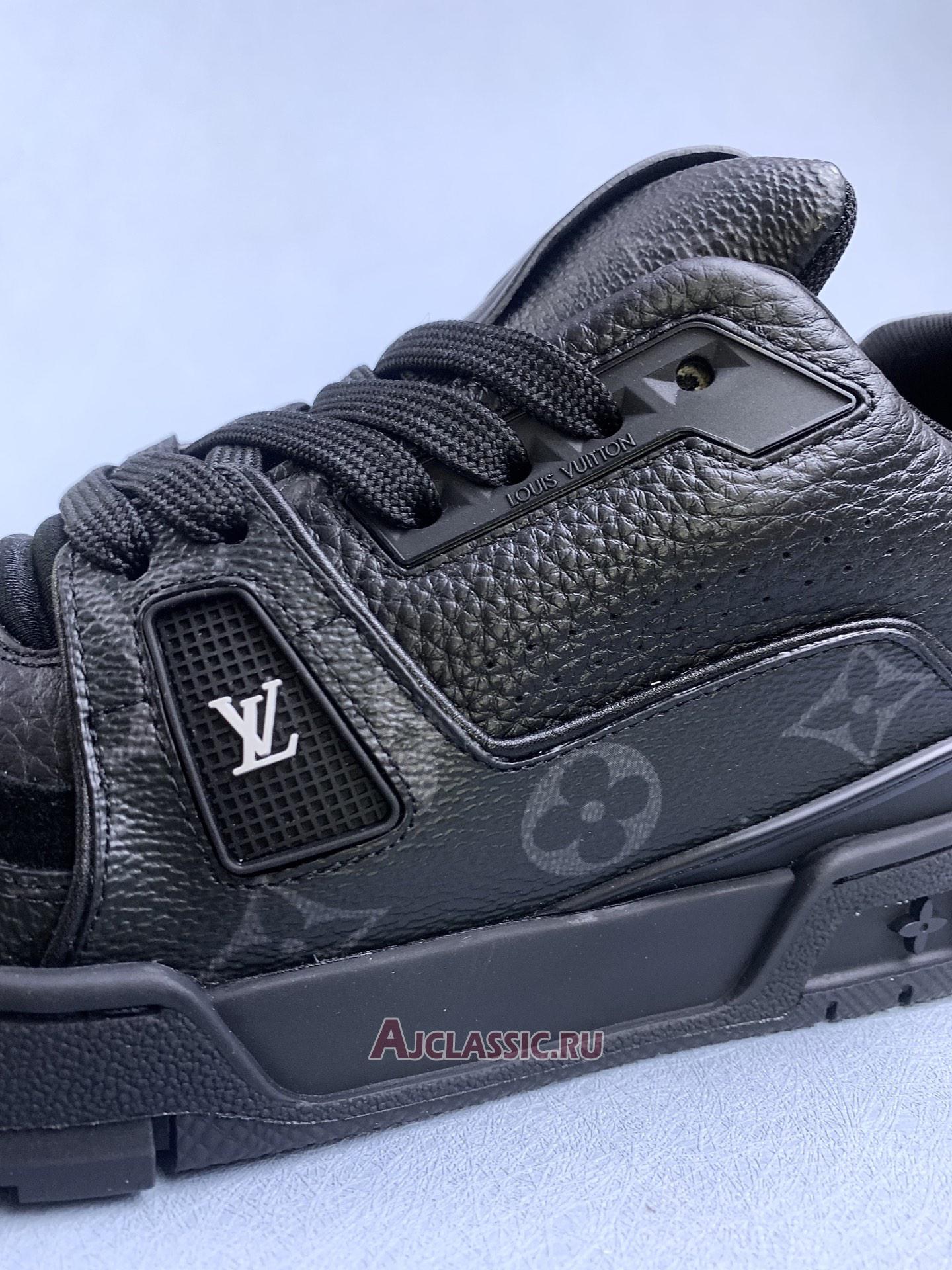 New Louis Vuitton LV Trainer Sneaker "Black Monogram Flowers" 1ADH49 Shoes