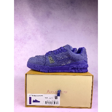 Buy Louis Vuitton LV Trainer Sneaker Purple Metal Studs Purple 1ADHAS Quality Reps Replicas Shoes