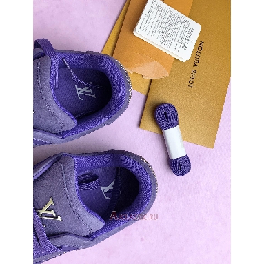 Buy Louis Vuitton LV Trainer Sneaker Purple Metal Studs Purple 1ADHAS Quality Reps Replicas Shoes