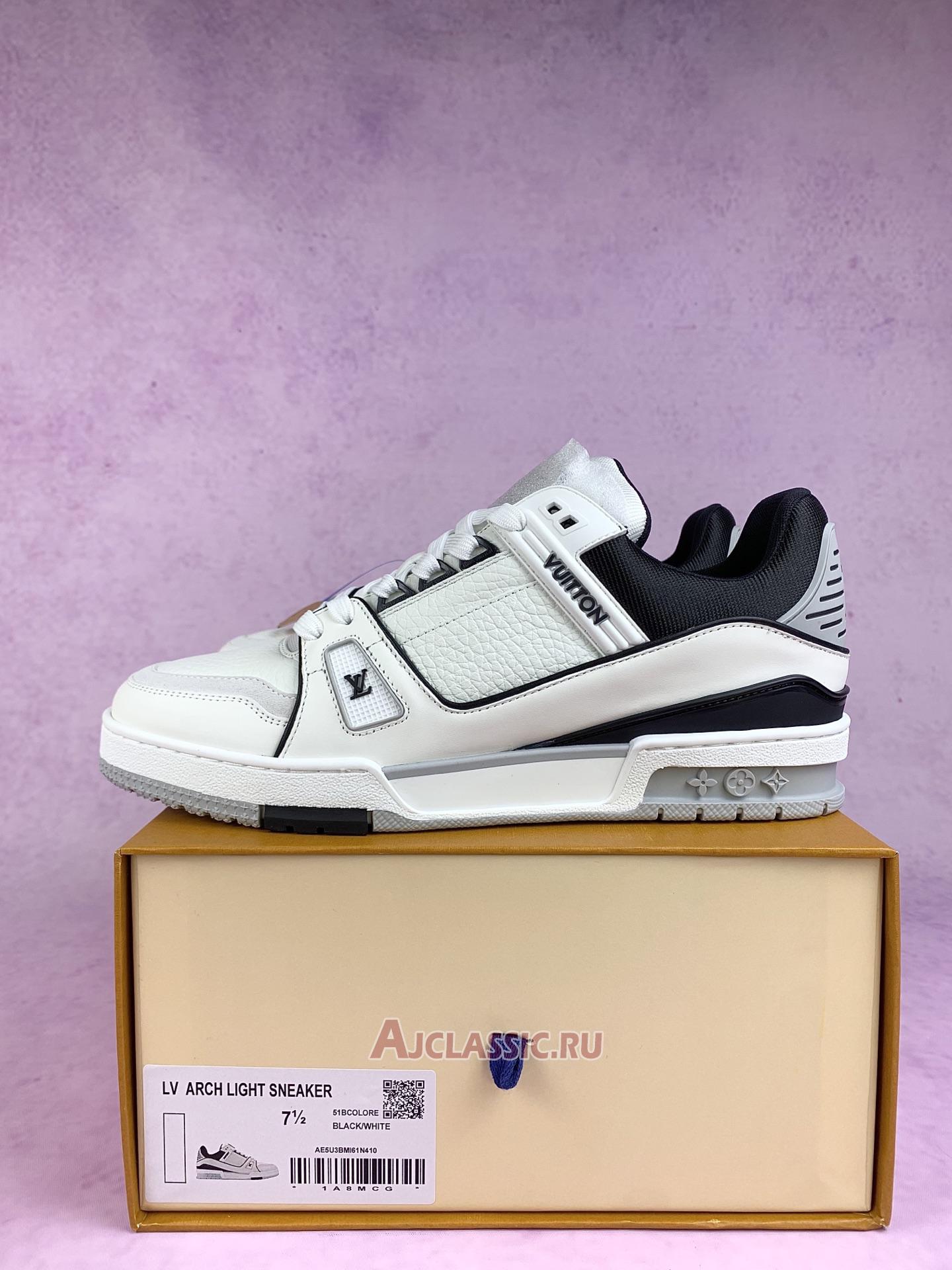 New Louis Vuitton LV Trainer Sneaker "Black White" 1AIJ49 Shoes