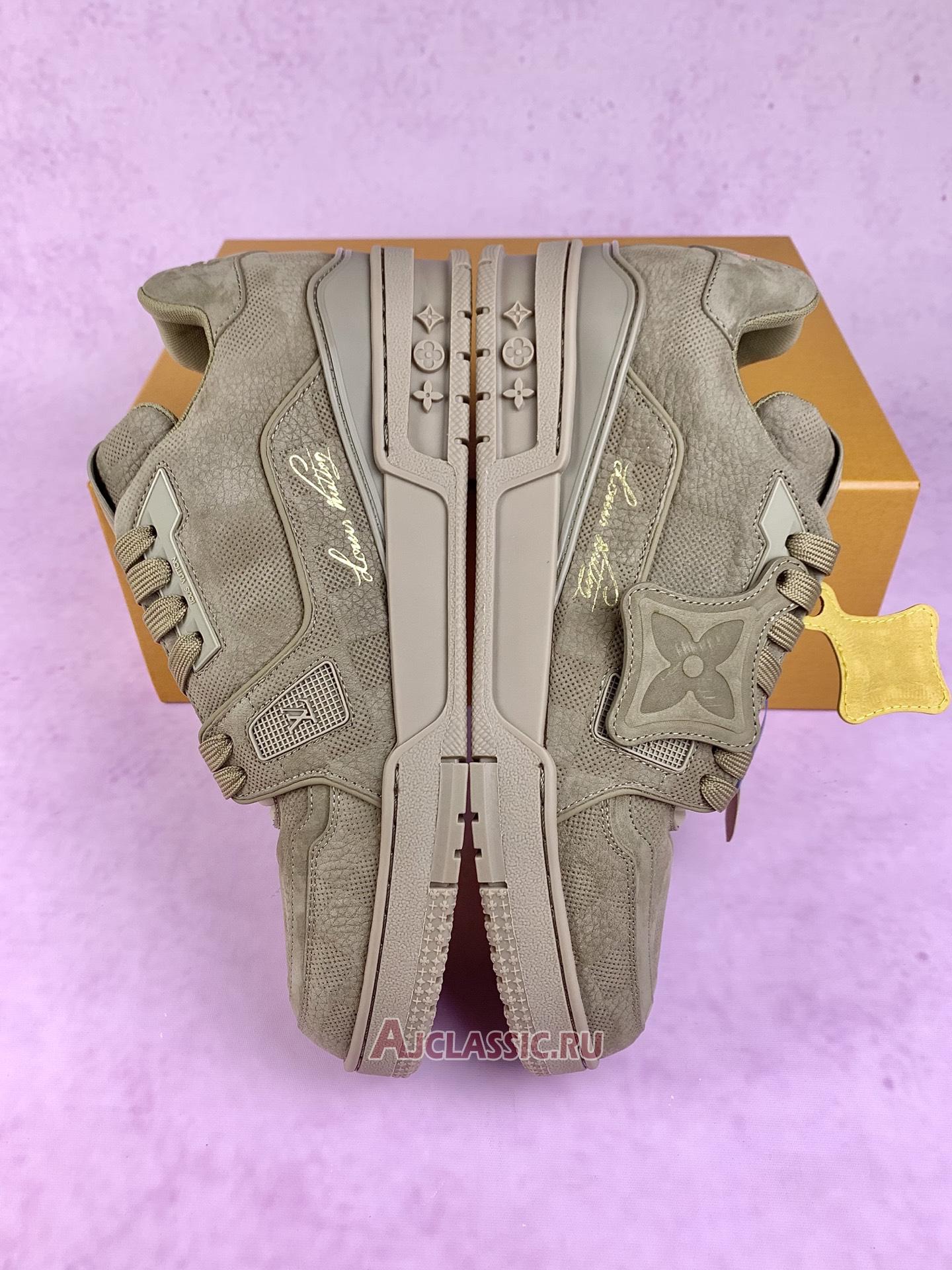 New Louis Vuitton LV Trainer Sneaker "Taupe Brown" 1AH616 Shoes