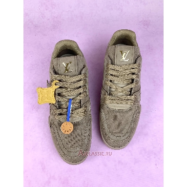Buy Louis Vuitton LV Trainer Sneaker Taupe Brown Brown 1AH616 Quality Reps Replicas Shoes