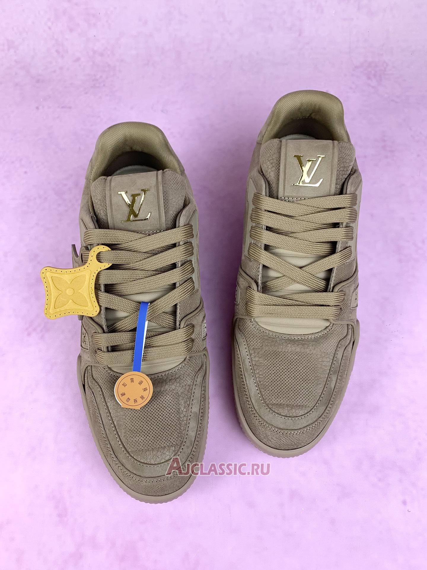 New Louis Vuitton LV Trainer Sneaker "Taupe Brown" 1AH616 Shoes