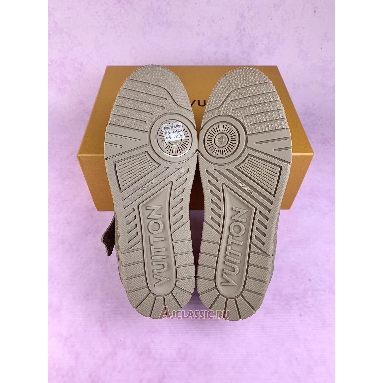Buy Louis Vuitton LV Trainer Sneaker Taupe Brown Brown 1AH616 Quality Reps Replicas Shoes