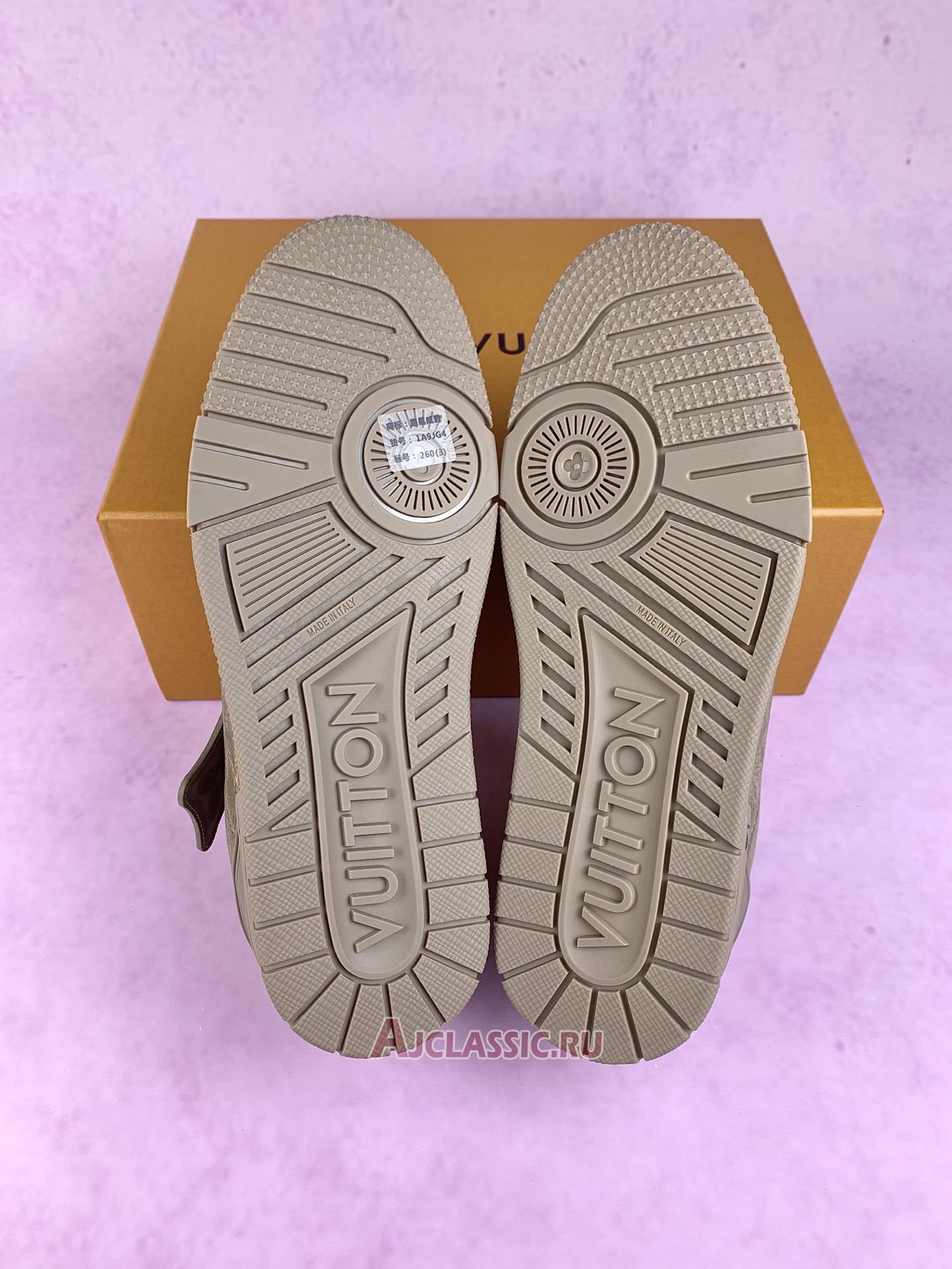 New Louis Vuitton LV Trainer Sneaker "Taupe Brown" 1AH616 Shoes