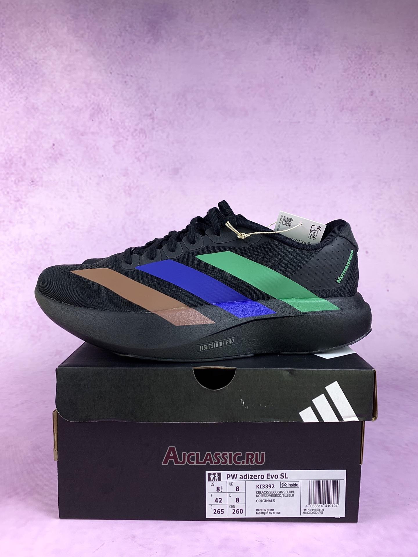 New Pharrell x Adidas Adizero Evo SL "Black" KI3392 Shoes