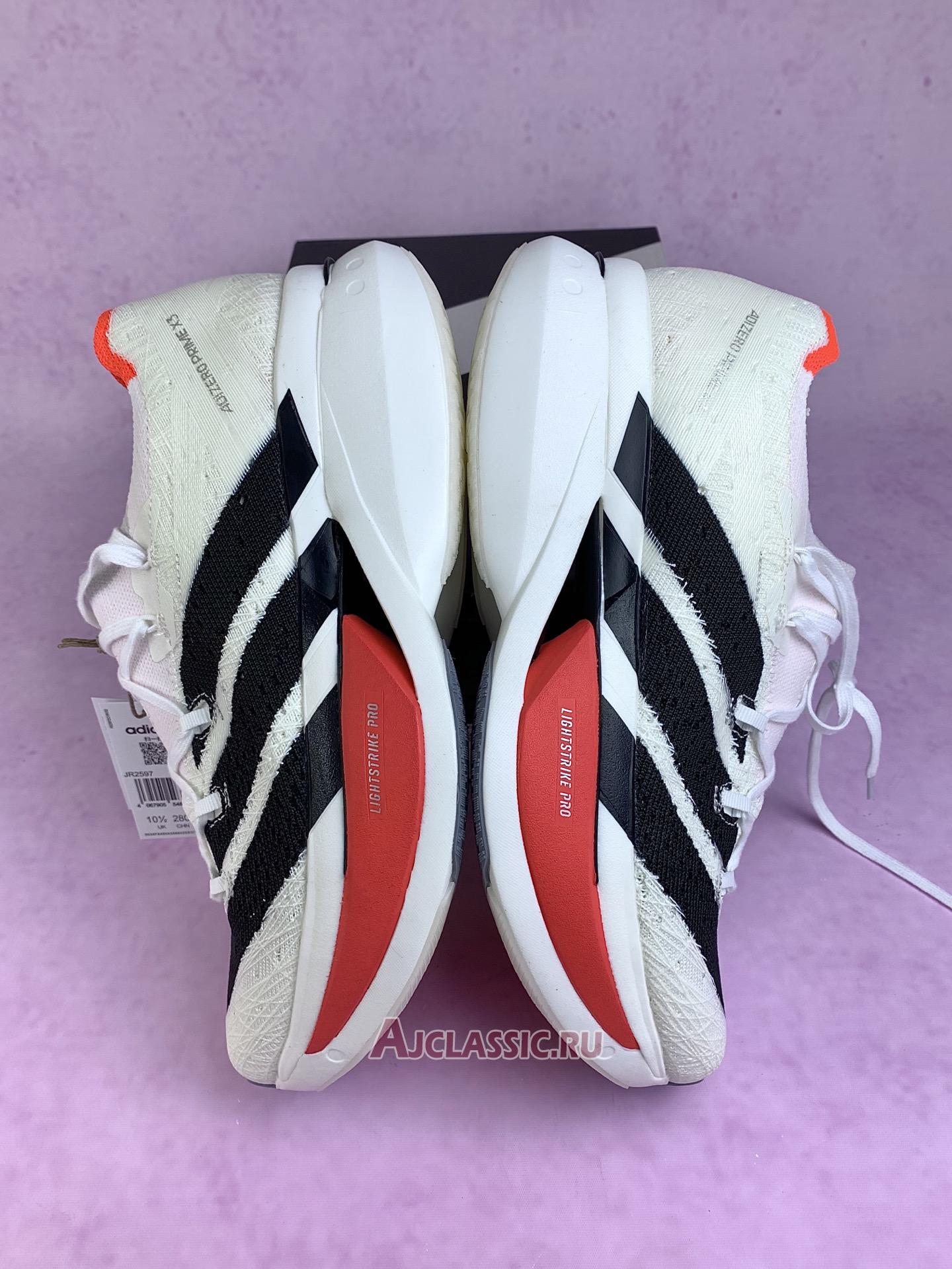 New Adidas Adizero Prime X 3.0 Strung "Cloud White Lucid Red" JR2597 Shoes