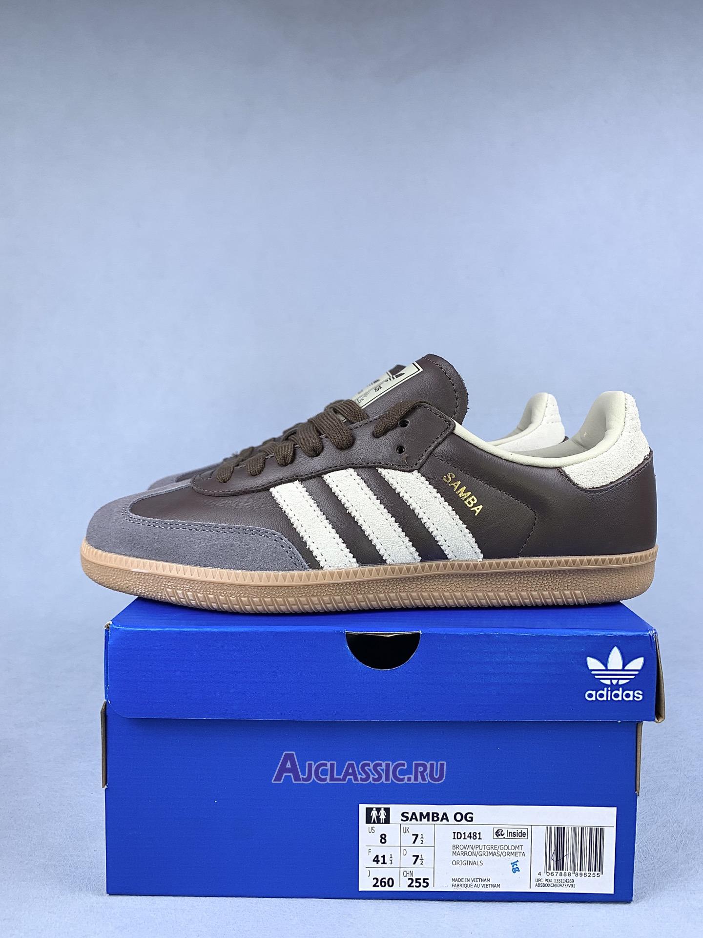 New Adidas Samba OG "Brown Putty Grey" ID1481 Shoes